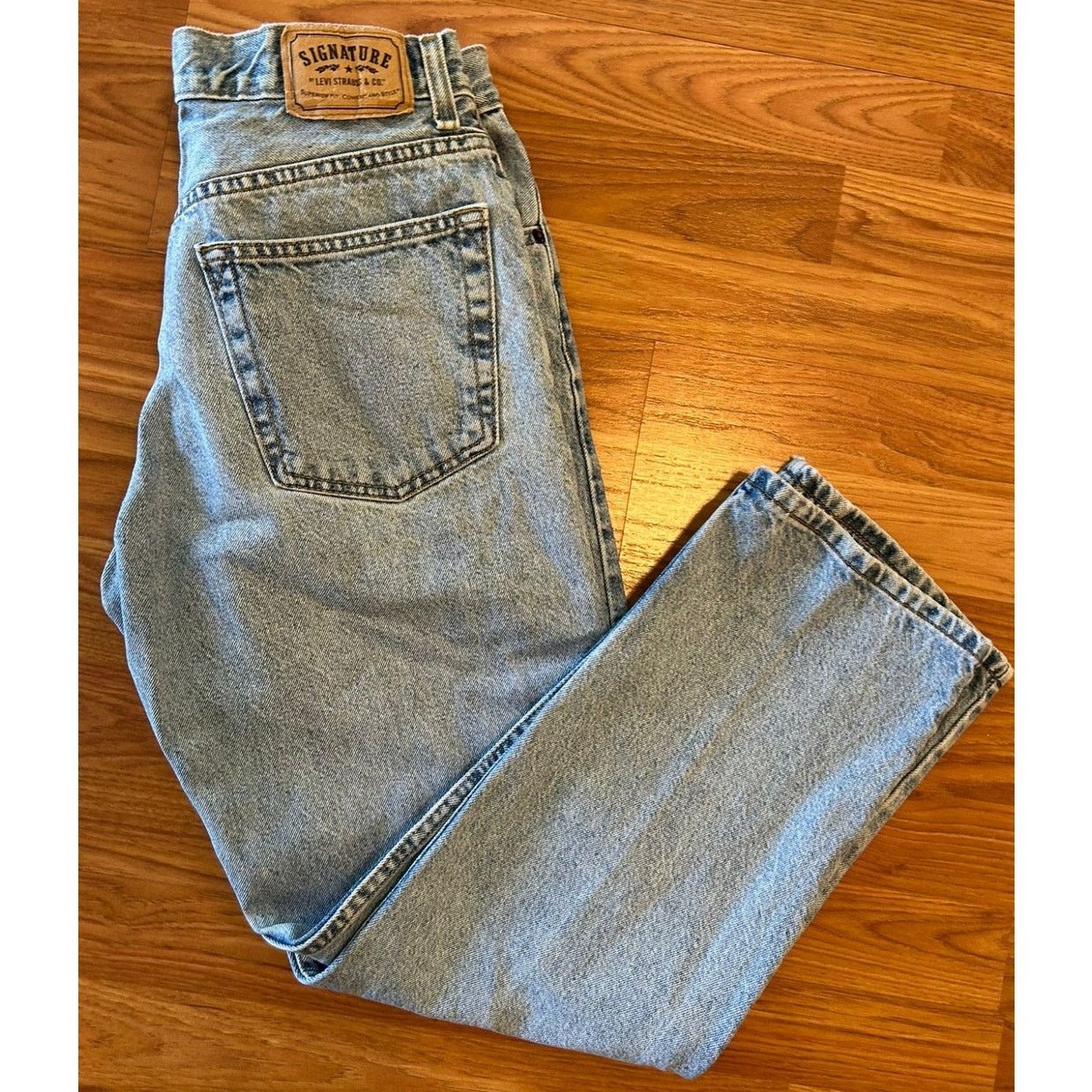 Levi's Signature Levi Strauss Light Acid Wash Jeans 32x30 Size US 32 / EU 48 - 5 Thumbnail