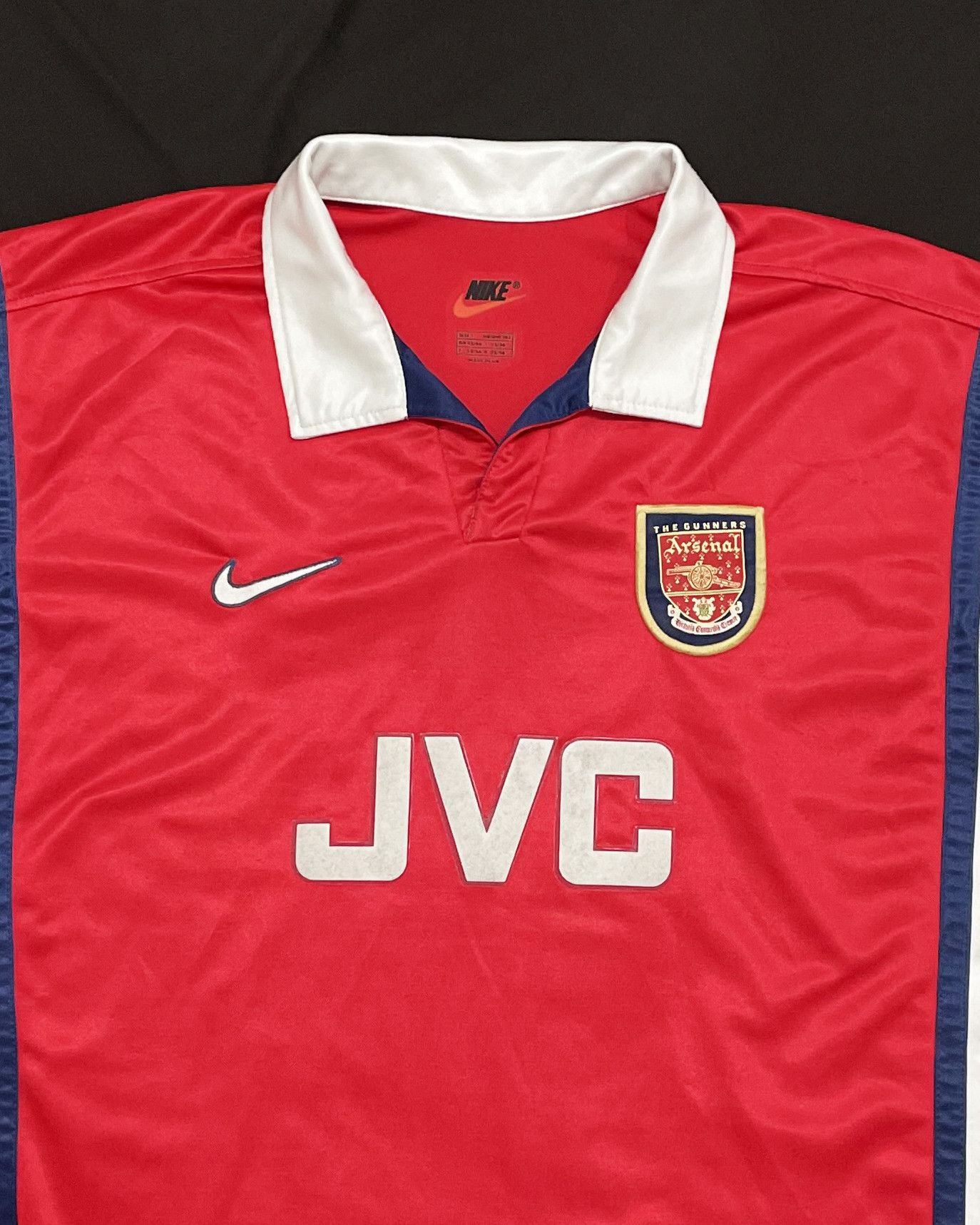 Nike Arsenal FC Home Kit 1998 1999 Size US L / EU 52-54 / 3 - 4 Thumbnail