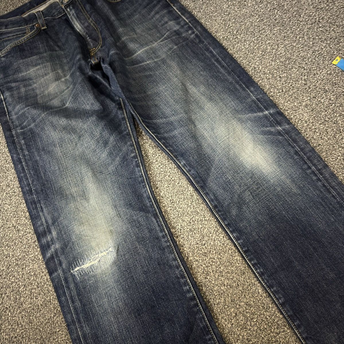 Undercover × Uniqlo 🔥🇯🇵 Vintage Y2K Japanese Uniqlo UJ Kaihara Denim Jeans Size US 31 - 4 Thumbnail