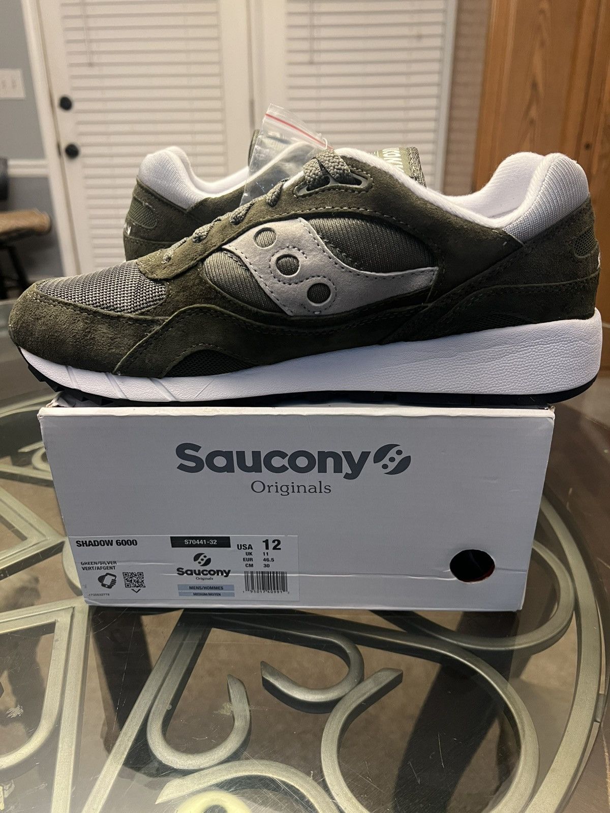 Saucony Saucony Shadow 6000 Green Suede (3 Pairs) Size US 12 / EU 45 - 9 Thumbnail