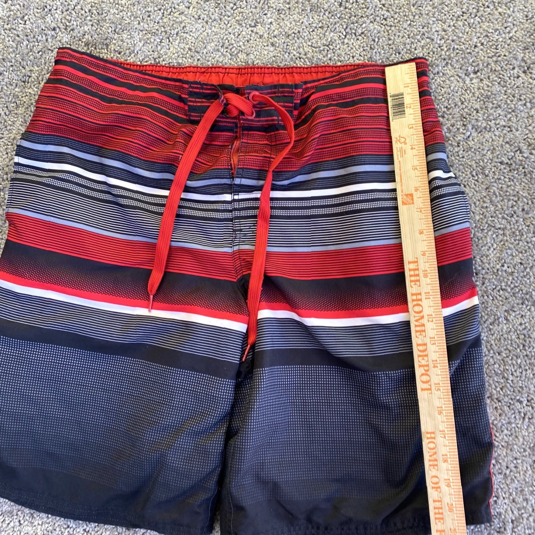 Ocean Pacific Ocean Pacific Board Shorts Men's L Lined 36-38 Swim Surf Water Red Black Size US 33 - 5 Thumbnail