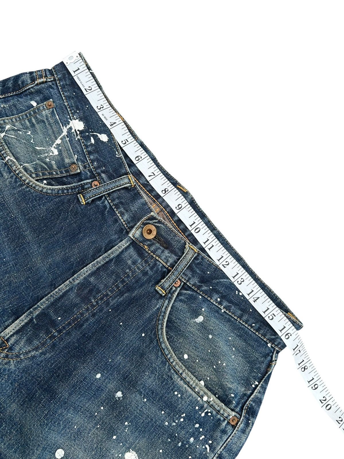 Kapital Vintage Edwin 505 Selvedge Thrashed Denim Jeans Size US 33 - 10 Thumbnail