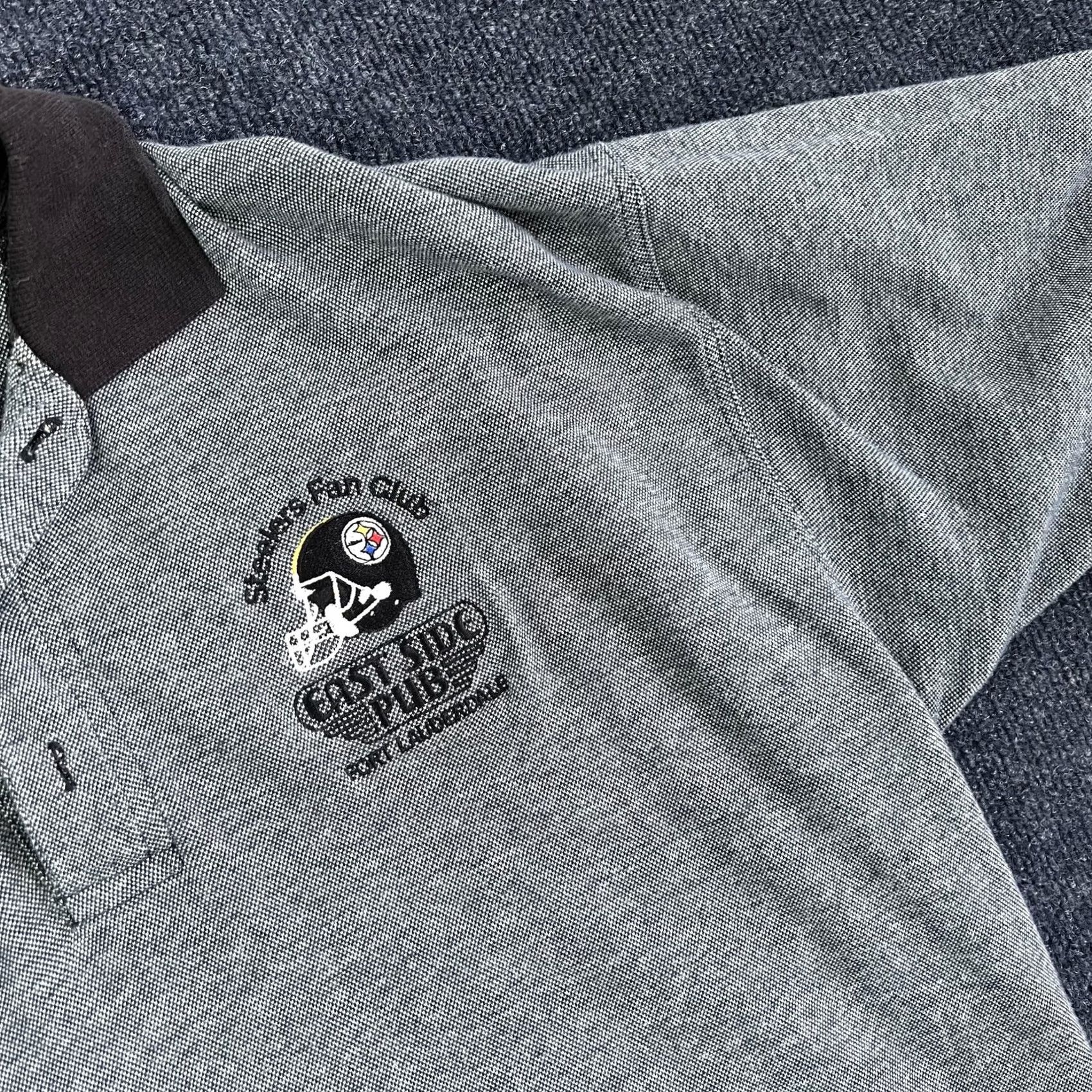 Vintage Harbour Glen Polo Shirt Mens 2XL Gray Steelers Fan Club Football Shirt Casual Mens 2XL Grey Size US XXL / EU 58 / 5 - 2 Thumbnail