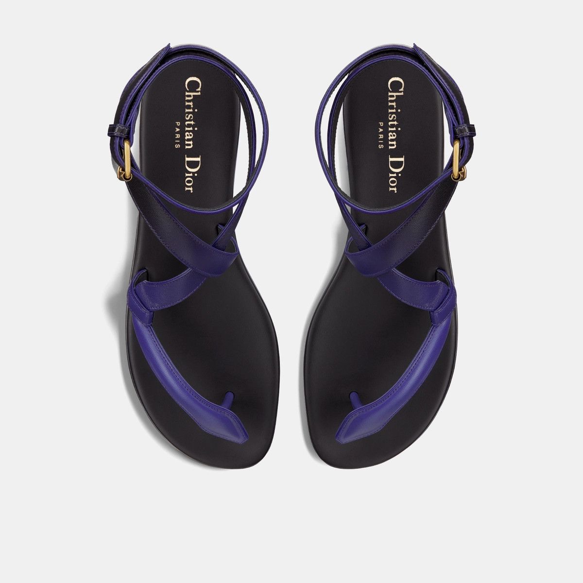 Dior o1bcso1str0225 Poison-D Thong Sandal in Cobalt Blue Size US 6 / IT 36 - 3 Thumbnail