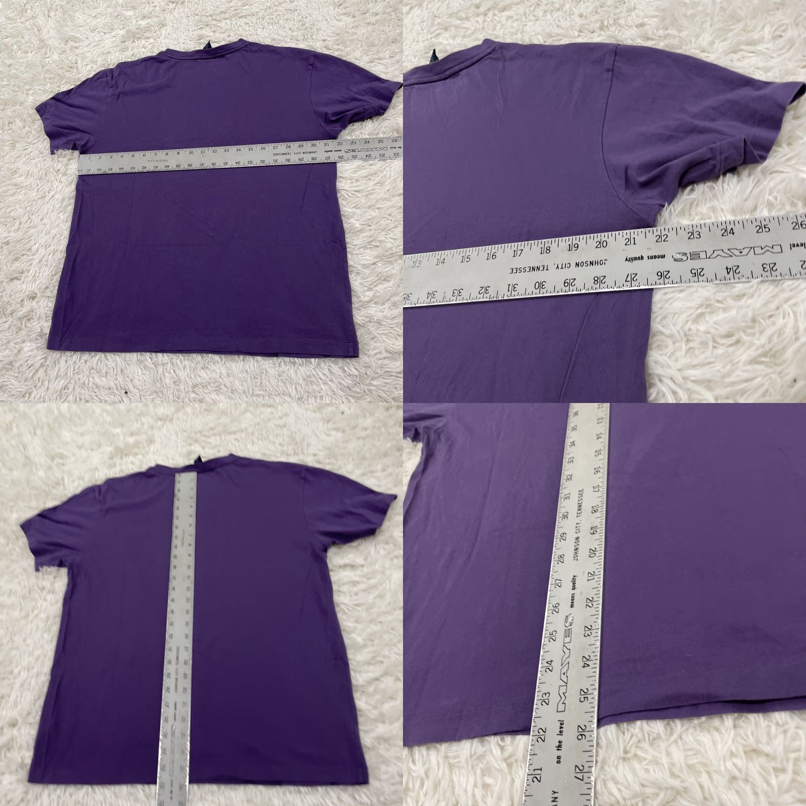 Polo Ralph Lauren VINTAGE POLO RALPH LAUREN Shirt Men L Purple V Tee 90s Single Stitch Polo Ralph Lauren Logo Embroidered Old Money Purple V-Neck T-Shirt Mens L Size US L / EU 52-54 / 3 - 8 Thumbnail
