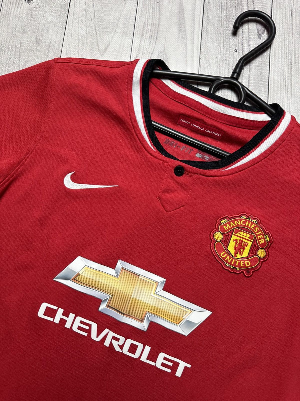 Nike × Vintage Vintage Nike Manchester United soccer jersey Xs 7 Di Maria Size US XS / EU 42 / 0 - 6 Thumbnail