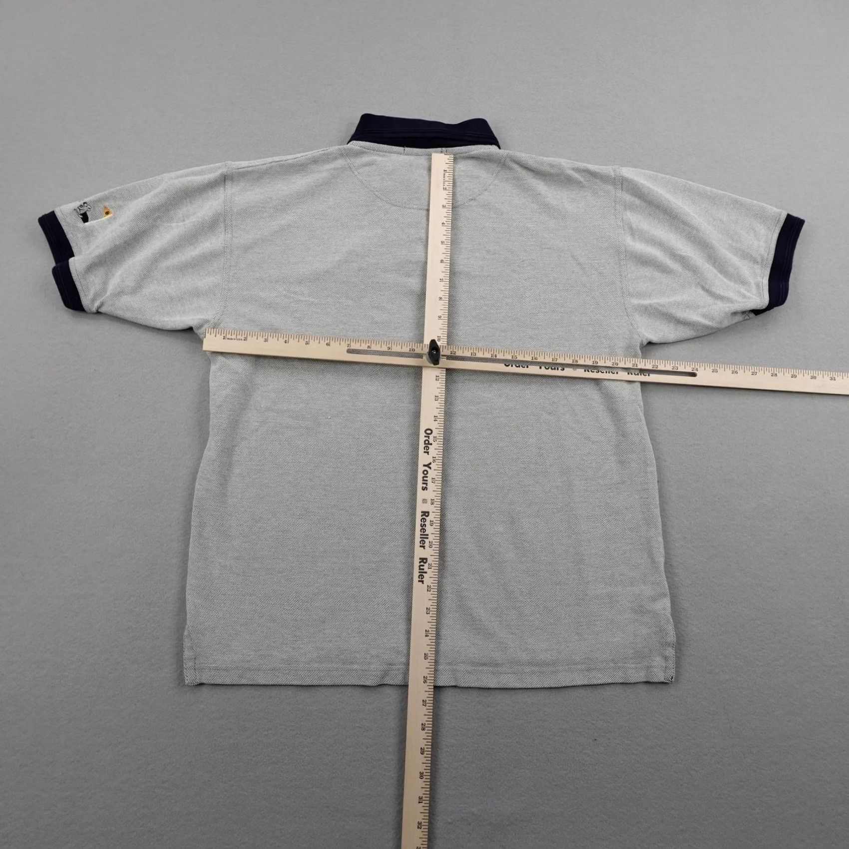 Vintage VINTAGE Shirt Mens L Gray Kliban Cat Polo Blue Hawaii Golf Pique Cotton Size US L / EU 52-54 / 3 - 3 Thumbnail