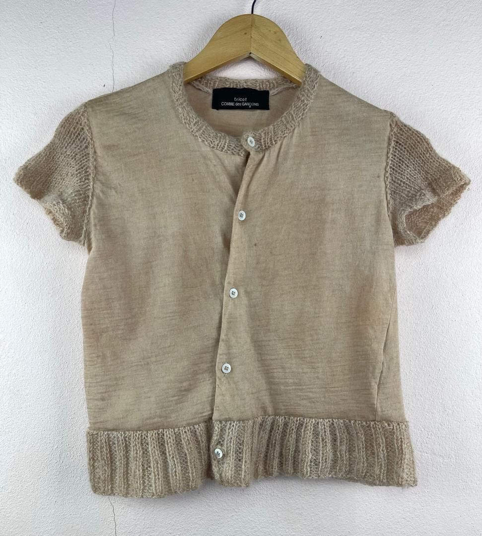 Tricot Comme des Garcons AD1999 Rei Kawakubo Wool Knit Top Size XS / US 0-2 / IT 36-38 - 1 Thumbnail