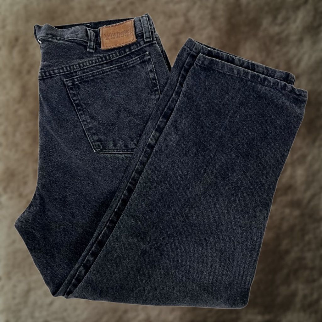 Wrangler VINTAGE Wrangler Cowboy Cut Denim Jeans Size 36x30 Black 5-Pocket Wrangler Men Cowboy 90s Size US 36 / EU 52 - 1 Thumbnail