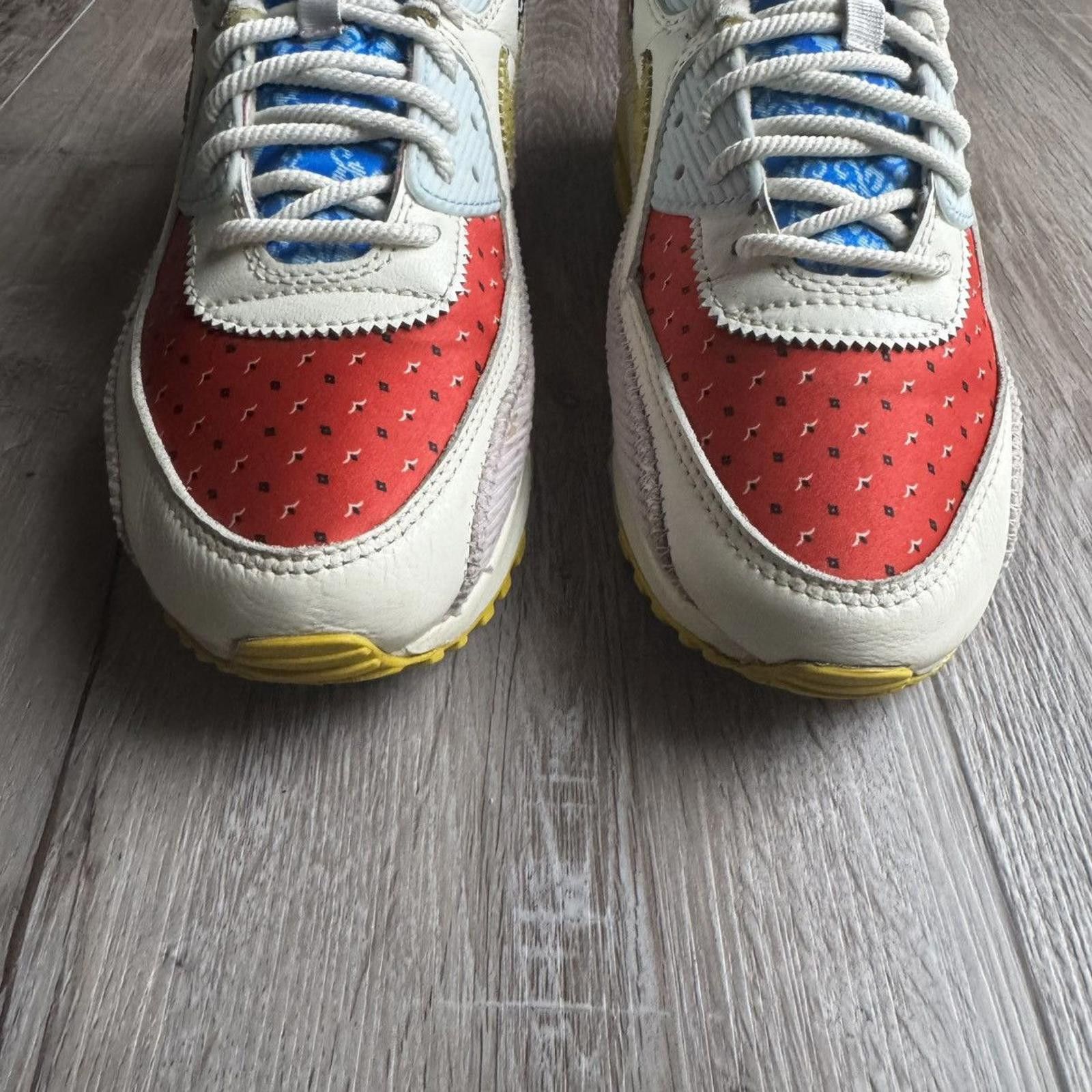 Nike NIKE • Air Max '90 Patchwork" (9M) Size US 9 / EU 42 - 4 Thumbnail