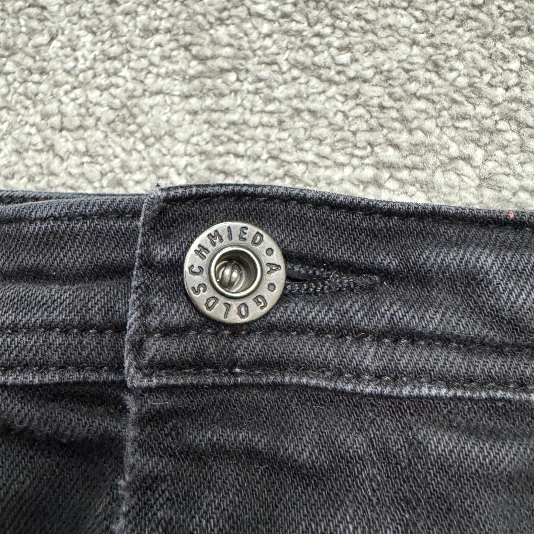 Denime AG Adriano Goldschmied Slim Straight Jeans Mens 36x32 Black Denim Casual Streetwear Size US 36 / EU 52 - 3 Thumbnail