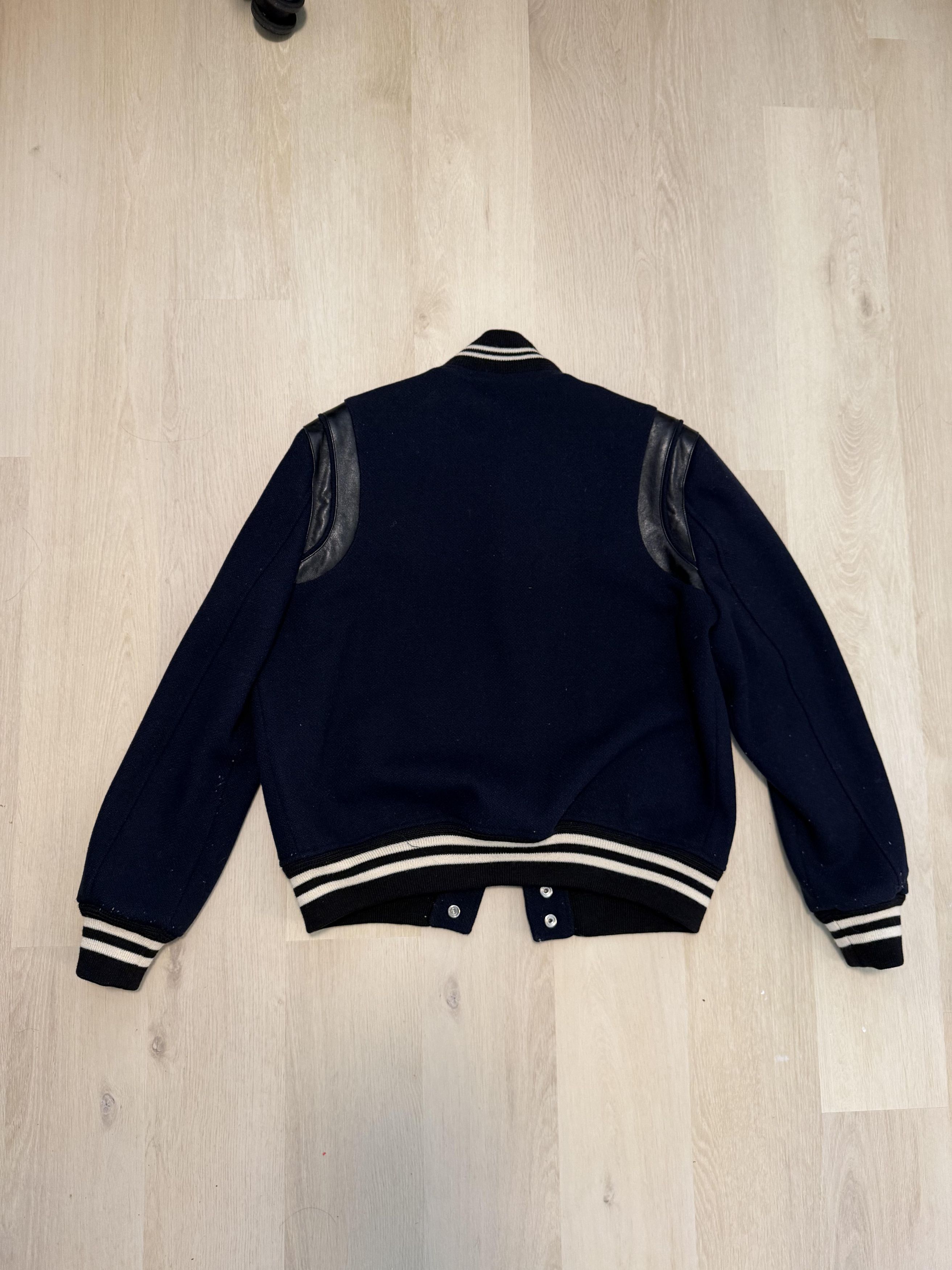 Saint Laurent Paris Saint Laurent Wool Teddy Jacket - Navy Size US M / EU 48-50 / 2 - 2 Thumbnail