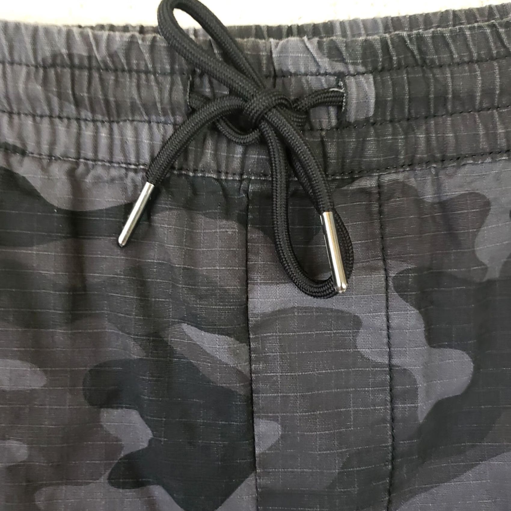 Vintage Lazer Cargo Shorts MEN'S L BLACK CAMO 36X11 100% COTTON Drawstring Pockets Cargo Shorts Regular Rise Vintage: No Size US 33 - 7 Thumbnail