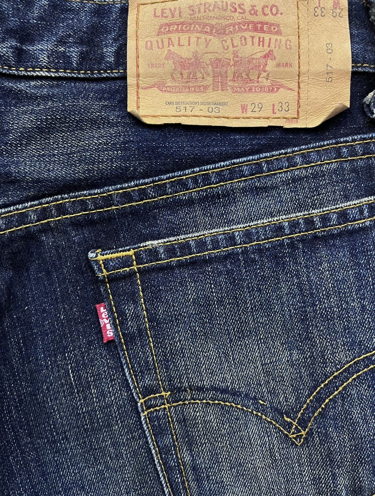 Levi's 💥VERY RARE🔥Vintage Levi’s 517 FLARE Japan Mudwash Blue Size US 28 / EU 44 - 7 Thumbnail