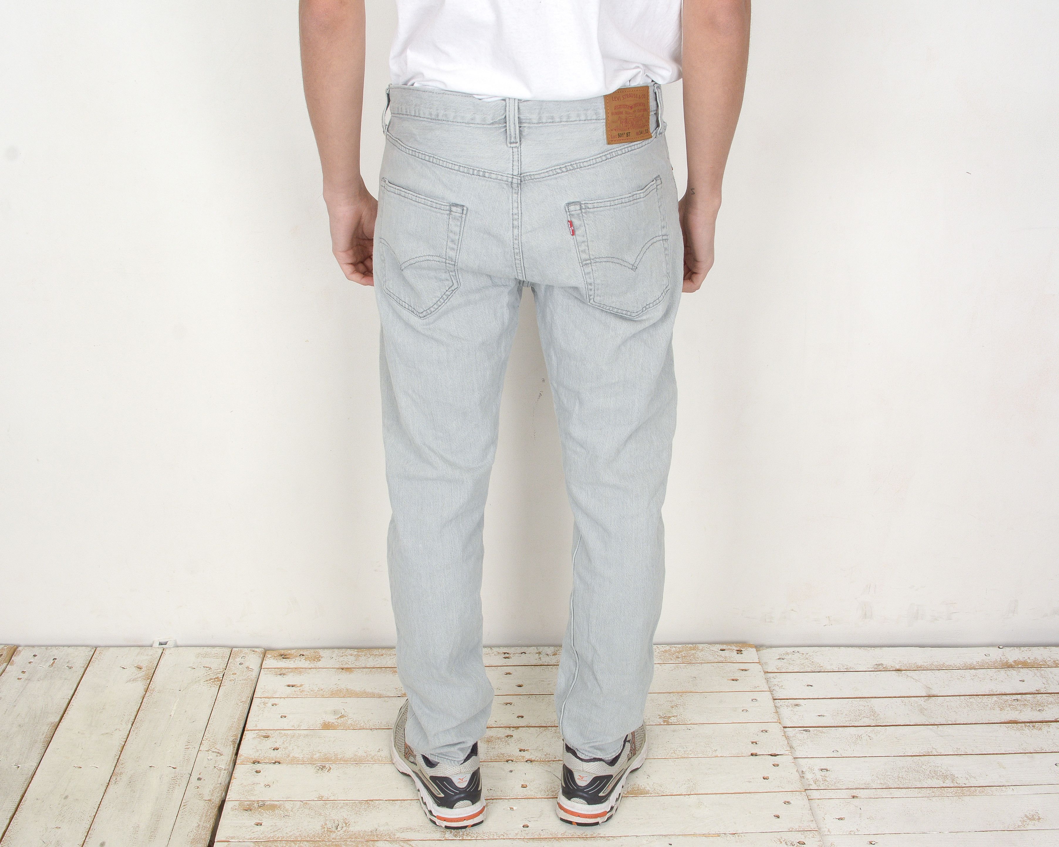Levi's 501 ST Men W34 L32 Slim Tapered Jeans Denim Pants Size US 34 / EU 50 - 4 Thumbnail