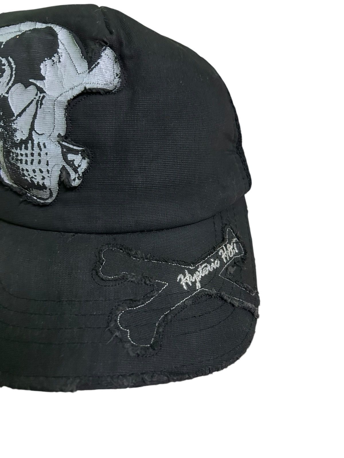 Hysteric Glamour × Kapital × Vintage HYSTERIC GLAMOUR H&T SKULL DISTRESSED TRUCKER HATS Size ONE SIZE - 4 Thumbnail