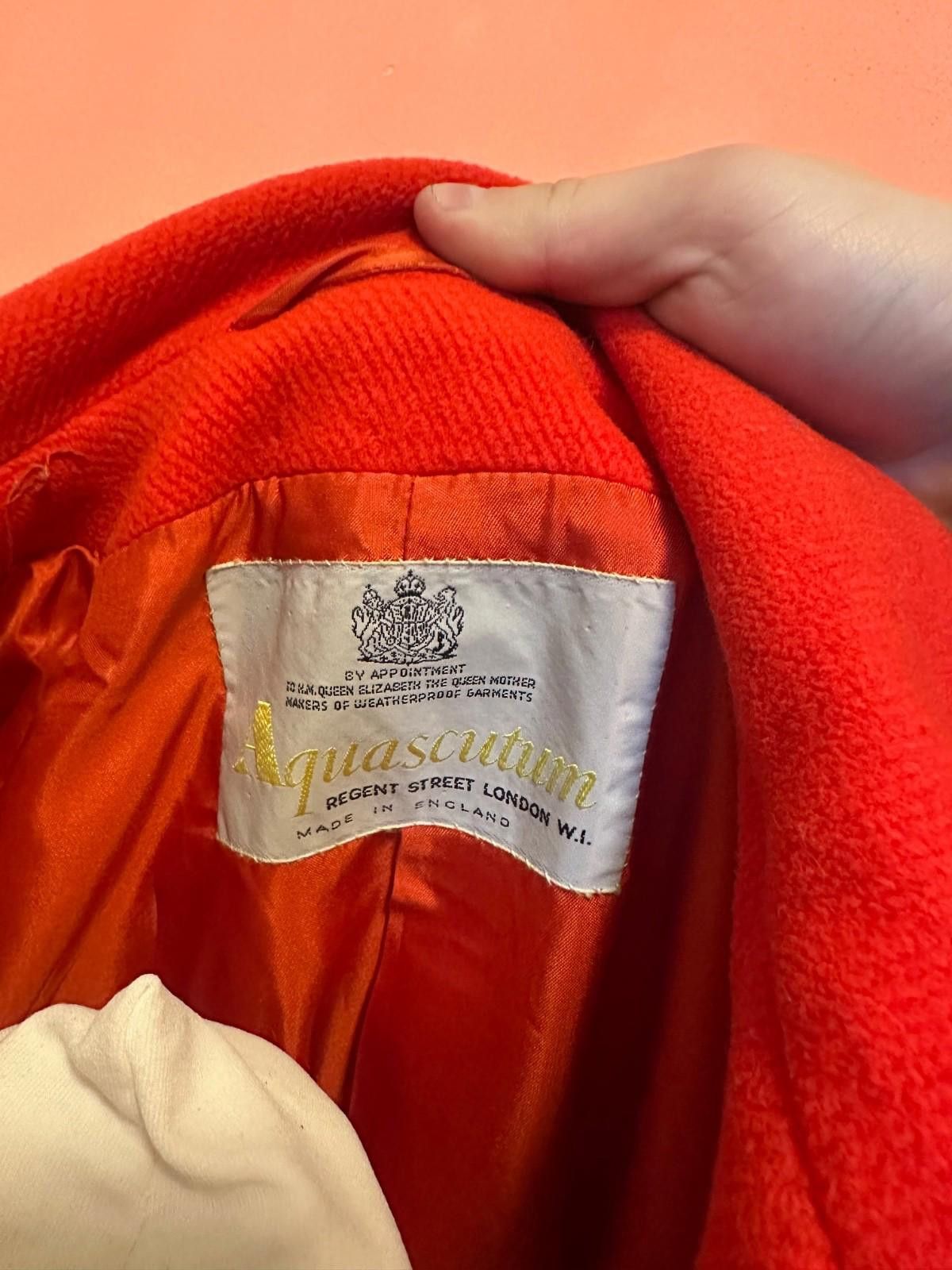 Aquascutum Women’s Aquascutum Red Wool Coat Sz 12 Size XL / US 12-14 / IT 48-50 - 9 Thumbnail
