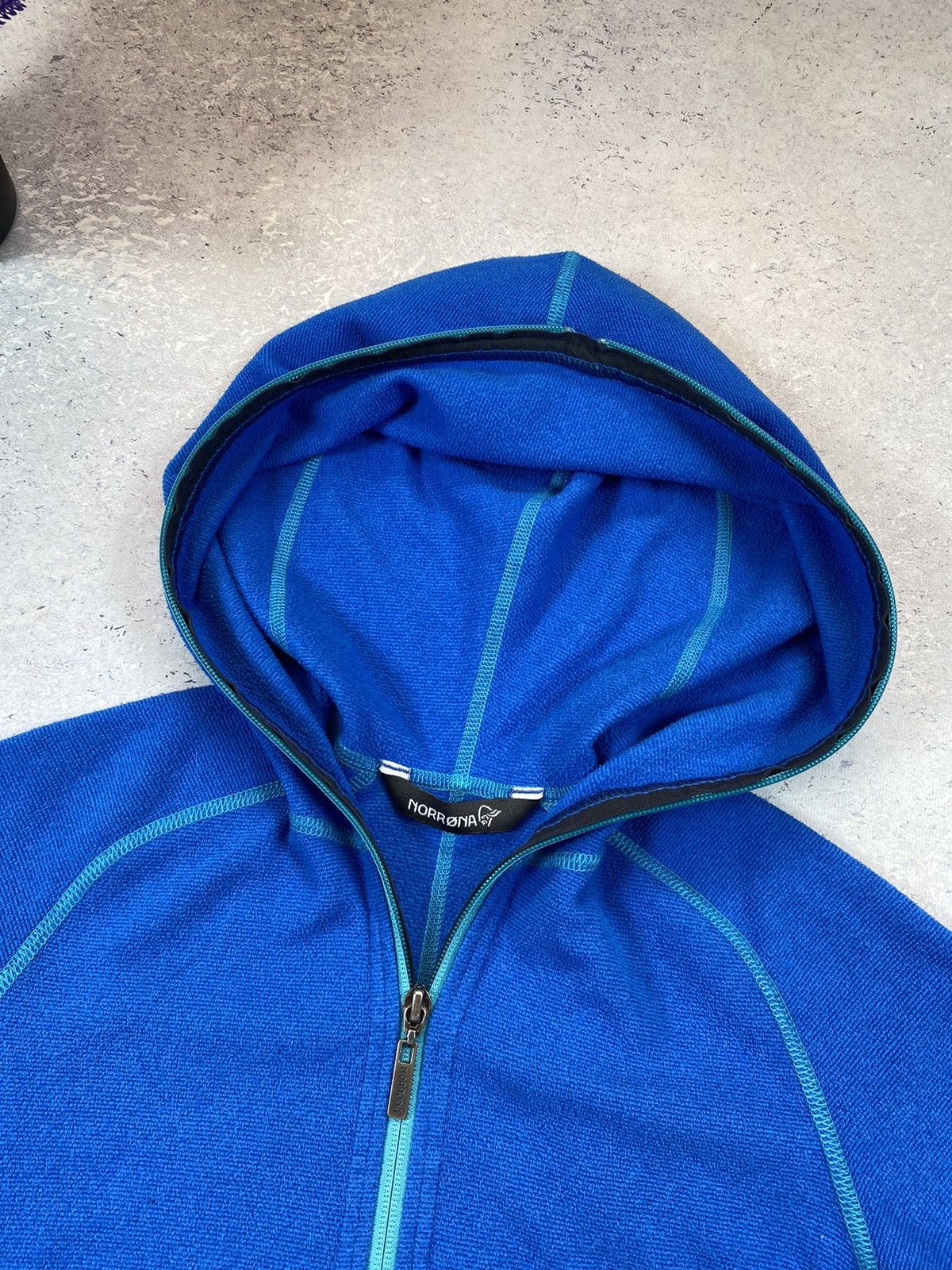 Norrona Norrona Polartec Blue Full Zip Hood Size Small Size US S / EU 44-46 / 1 - 3 Thumbnail