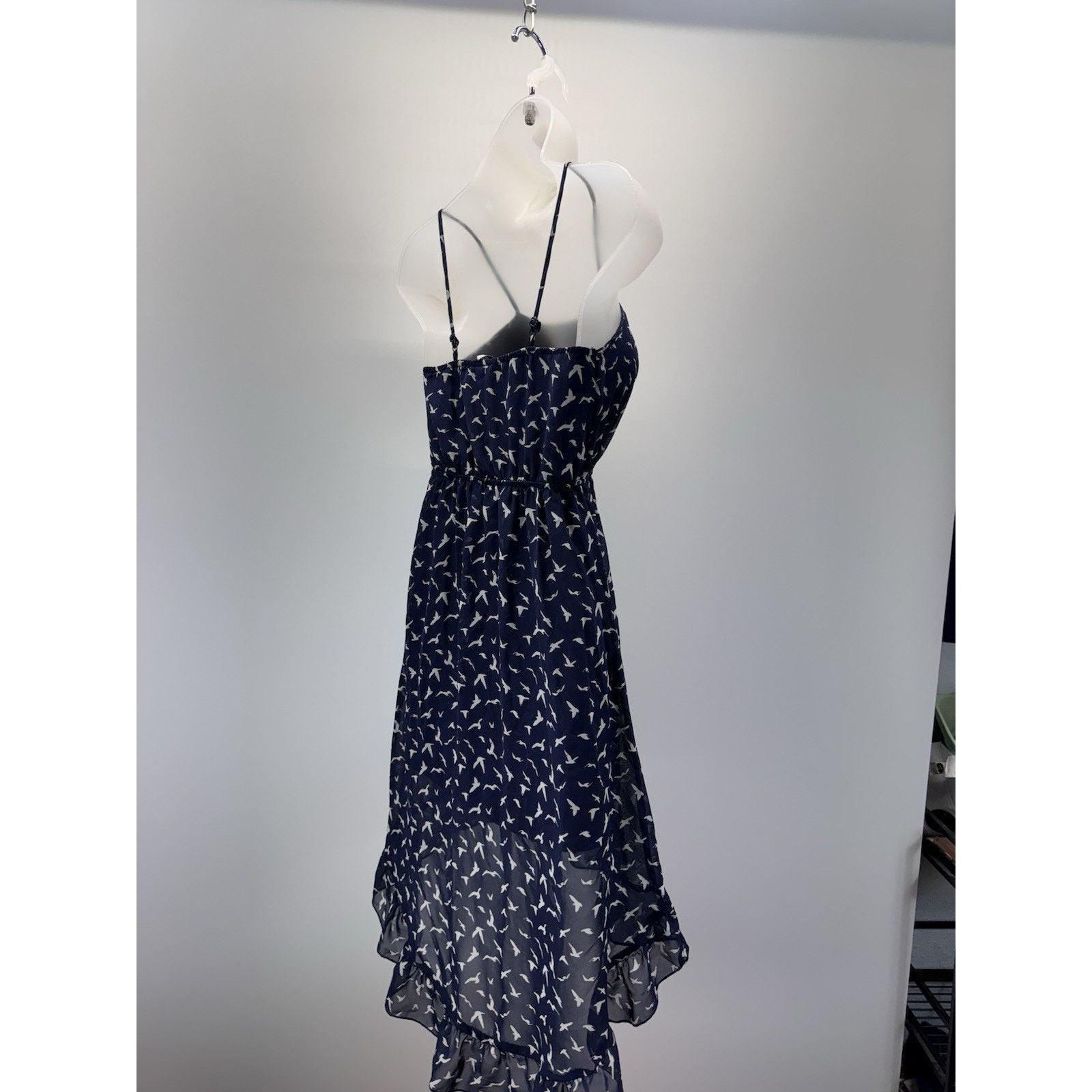 Other Fire Los Angeles Dress Women's Small Navy Blue Birds Size S / US 4 / IT 40 - 2 Thumbnail