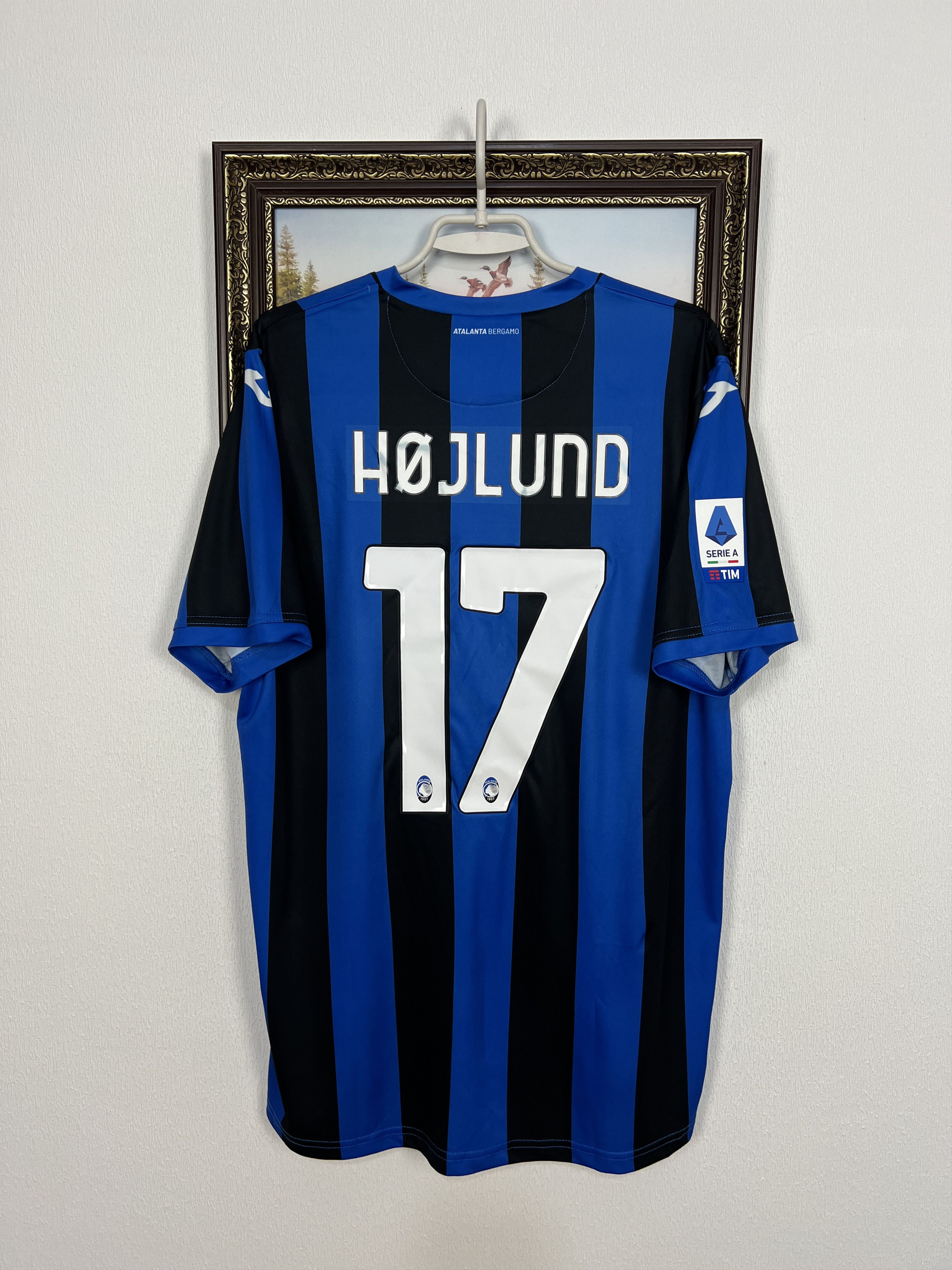 Joma Atalanta football shirt 2022 Soccer Joma #17 Hojlund Jersey Size US XXL / EU 58 / 5 - 1 Thumbnail