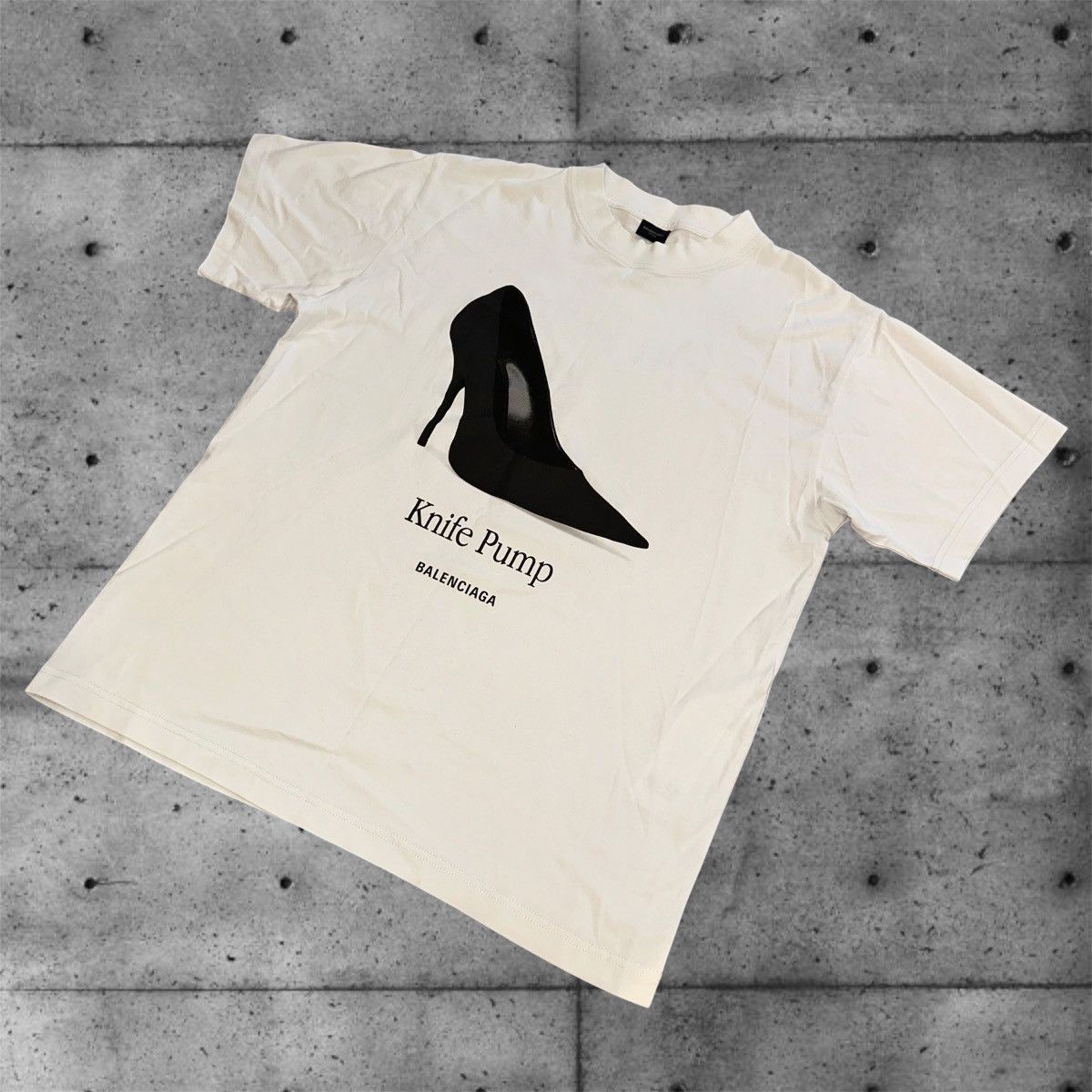 Balenciaga Balenciaga knife pump white tee shirt Size US L / EU 52-54 / 3 - 4 Thumbnail