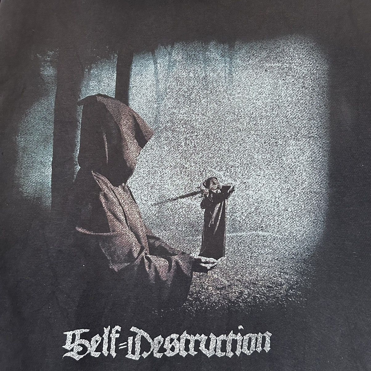 Band Tees × Vintage Vintage Infinitas Metal Band Self-Destruction Zip Hoodie Size US M / EU 48-50 / 2 - 4 Thumbnail