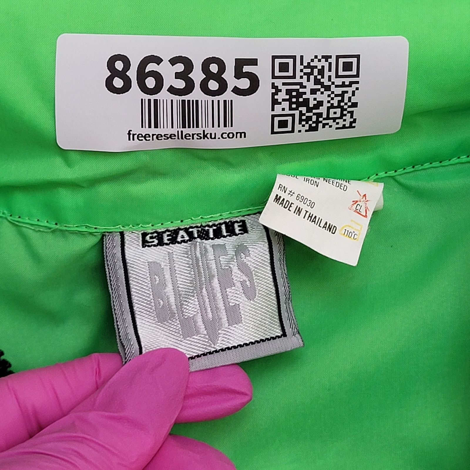 Vintage VTG 90s Seattle-Blues Anorak Windbreaker M Neon Green Baggy Size US M / EU 48-50 / 2 - 11 Thumbnail