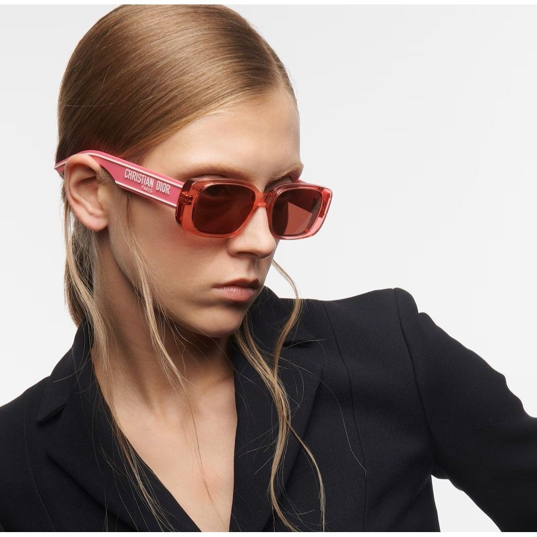 NEW DIOR SUNGLASSES, DIOR WILDIOR S2U 73D0 PINK SQUARE WOMEN display picture 3