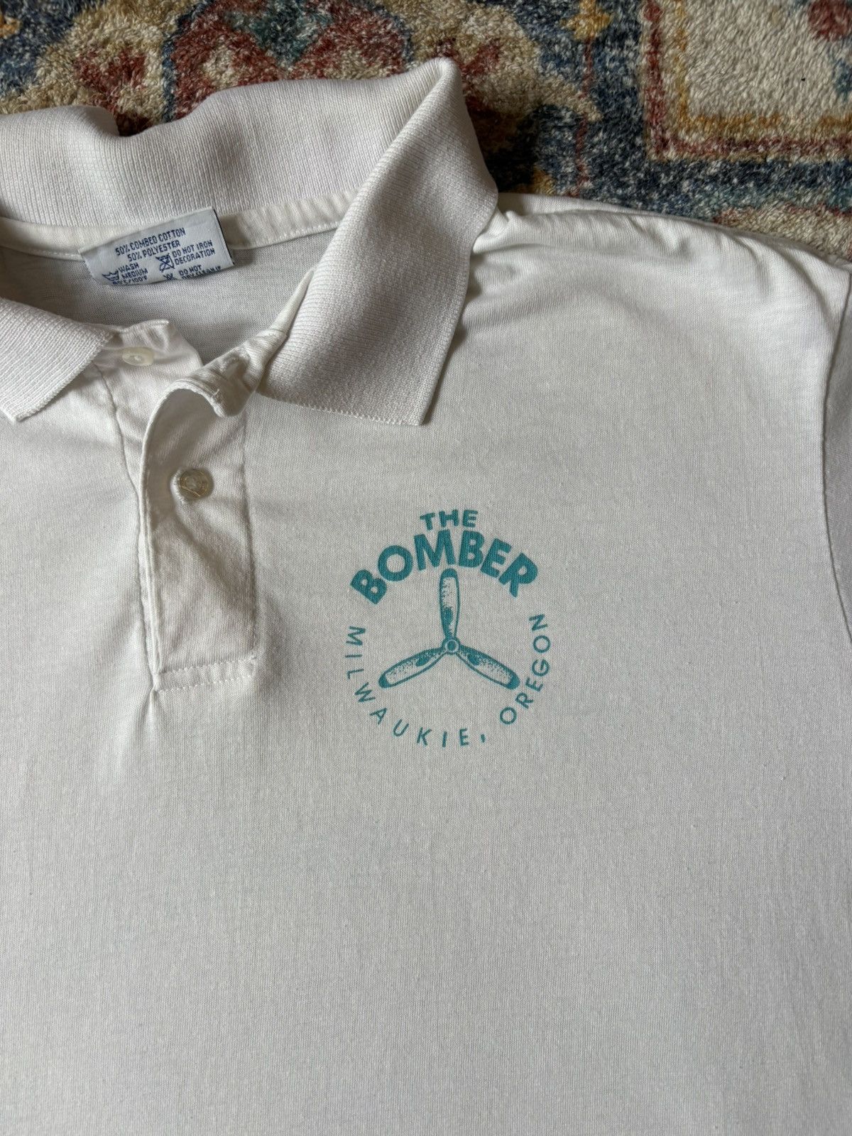 Vintage Vintage B-17 Bomber Plane Polo Shirt Size XL Size US XL / EU 56 / 4 - 4 Thumbnail