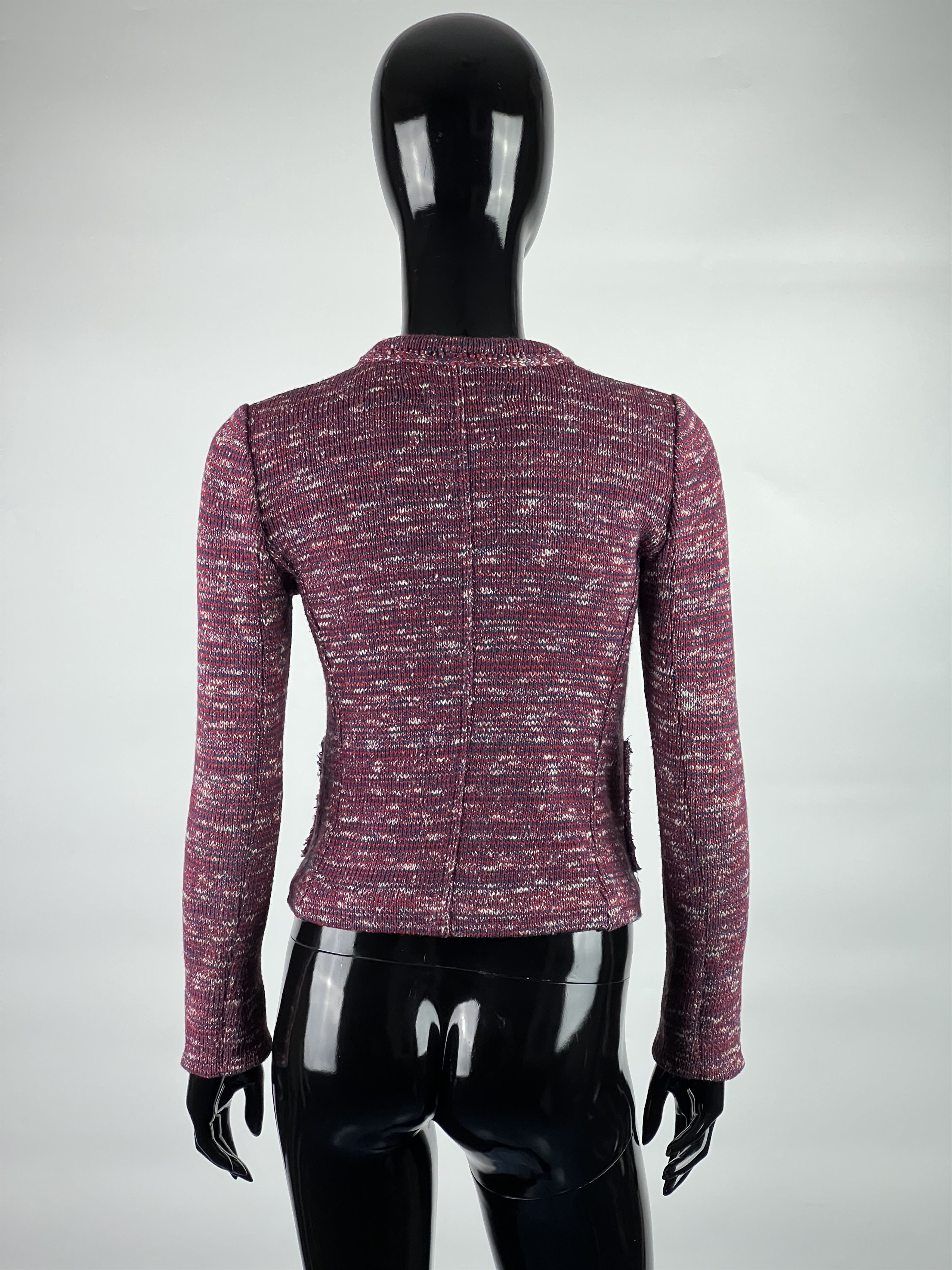 Isabel Marant × Isabel Marant Etoile Isabel Marant Jacket Cropped Marled Knit Cotton Size 36 Size XS / US 0-2 / IT 36-38 - 3 Thumbnail
