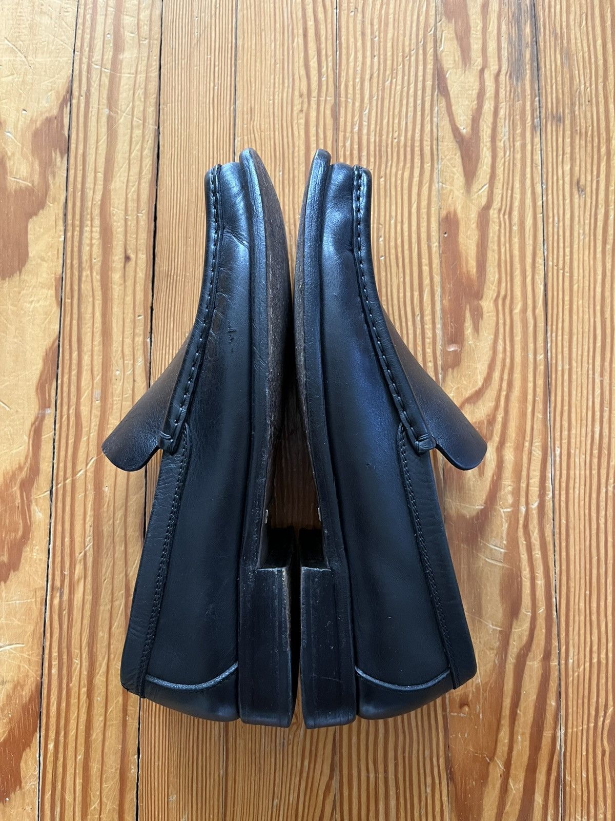 Gucci Vintage Gucci Tom Ford Era Square Toe Loafer Leather Black Size US 9.5 / EU 42-43 - 3 Thumbnail