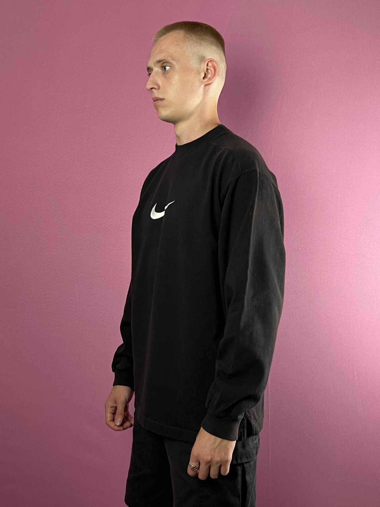 Nike 90s Nike Big Swoosh Vintage Youth Sweatshirt - XL Size US XL / EU 56 / 4 - 1 Thumbnail