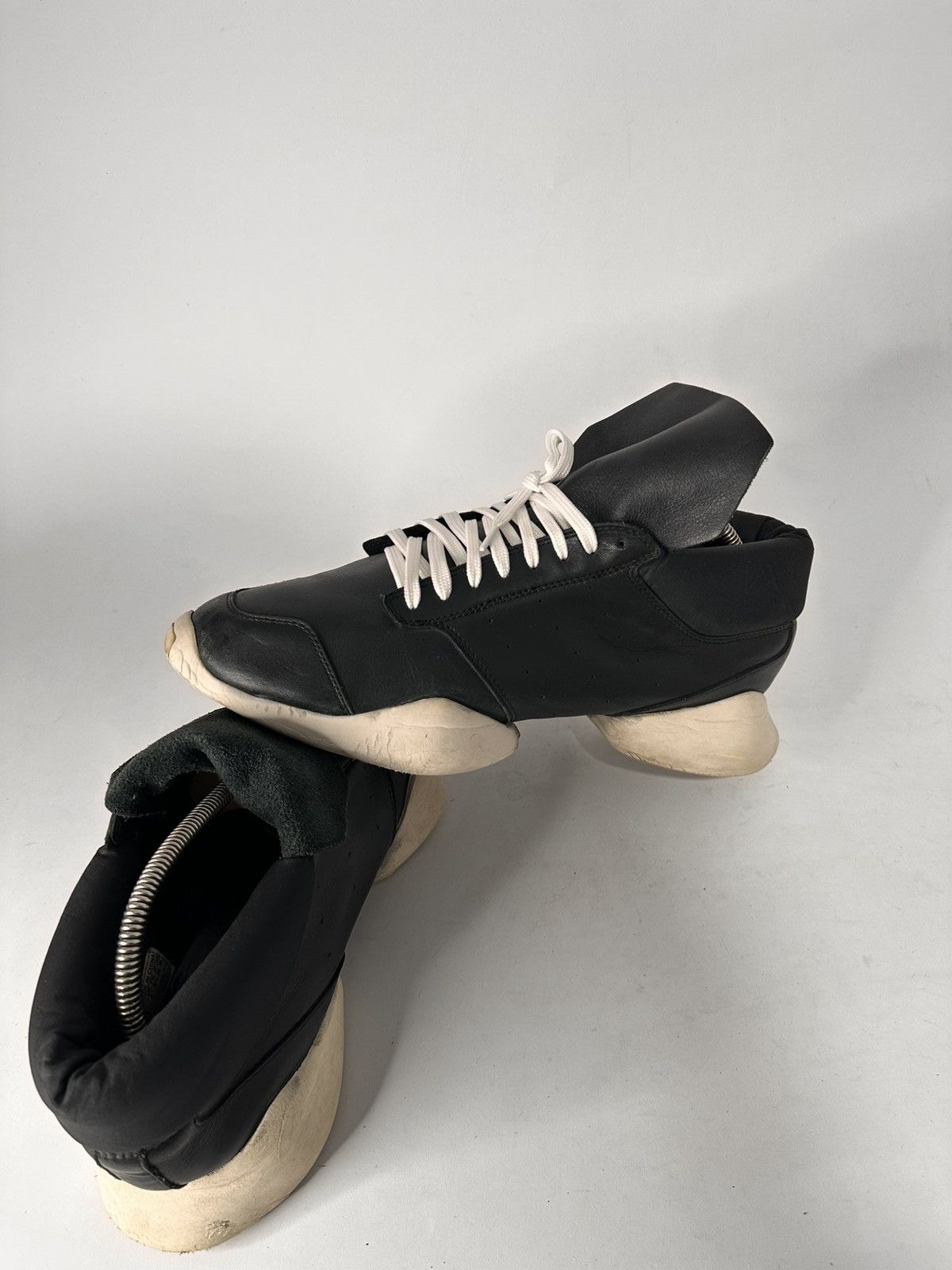 Adidas × Rick Owens Adidas x Rick Owens Tech Runner Black and White. Size US 9.5 / EU 42-43 - 9 Thumbnail