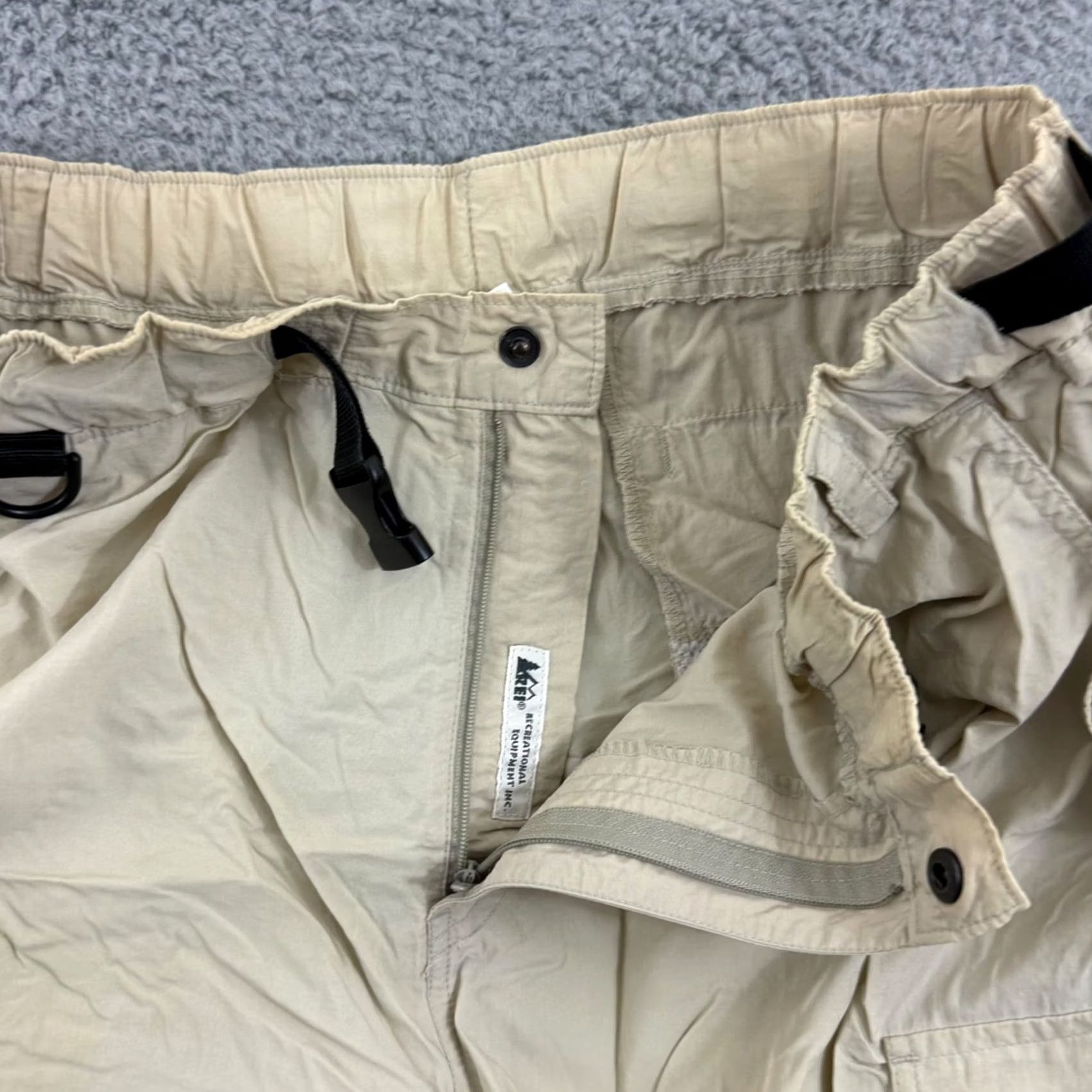 Vintage REI CoOp Pants Womens Medium Convertible Zip Off Hiking Cargo Outdoor Loose Size 32" / US 10 / IT 46 - 7 Thumbnail
