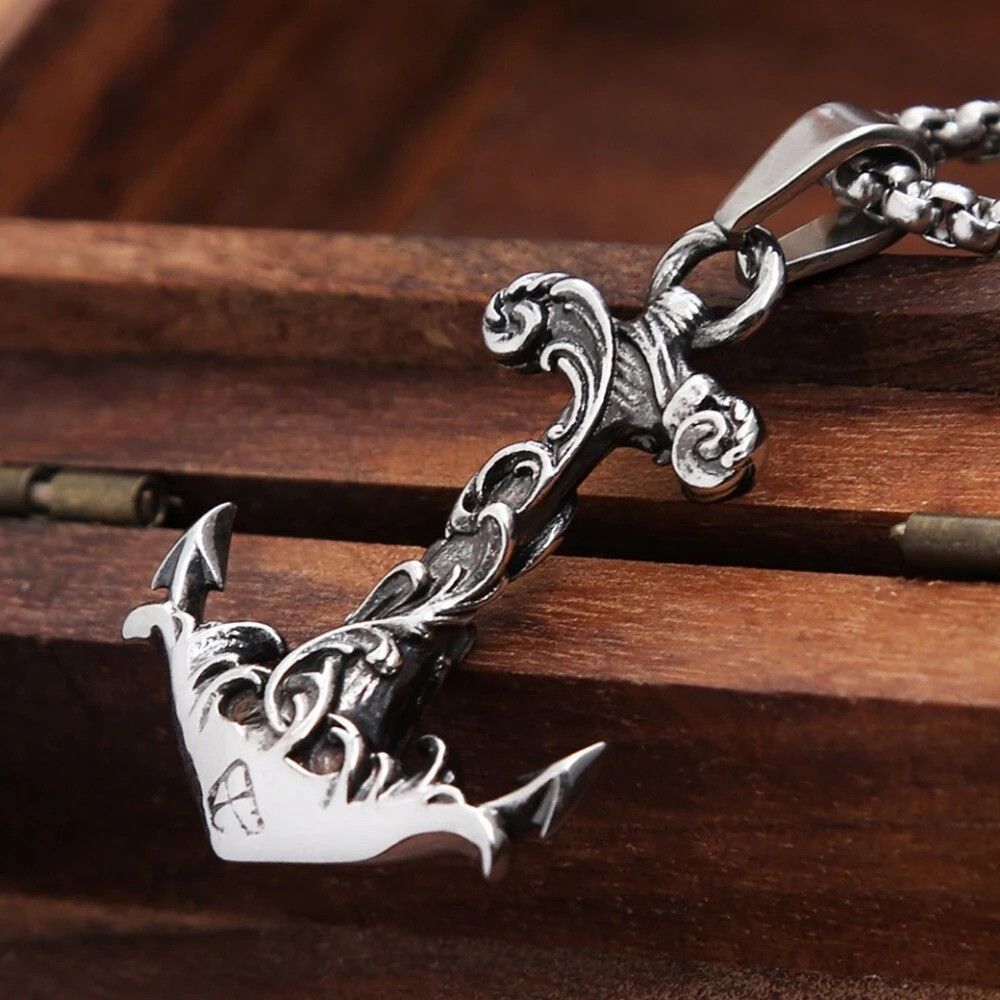 Vintage Nordic Anchor Necklace Size ONE SIZE - 5 Thumbnail