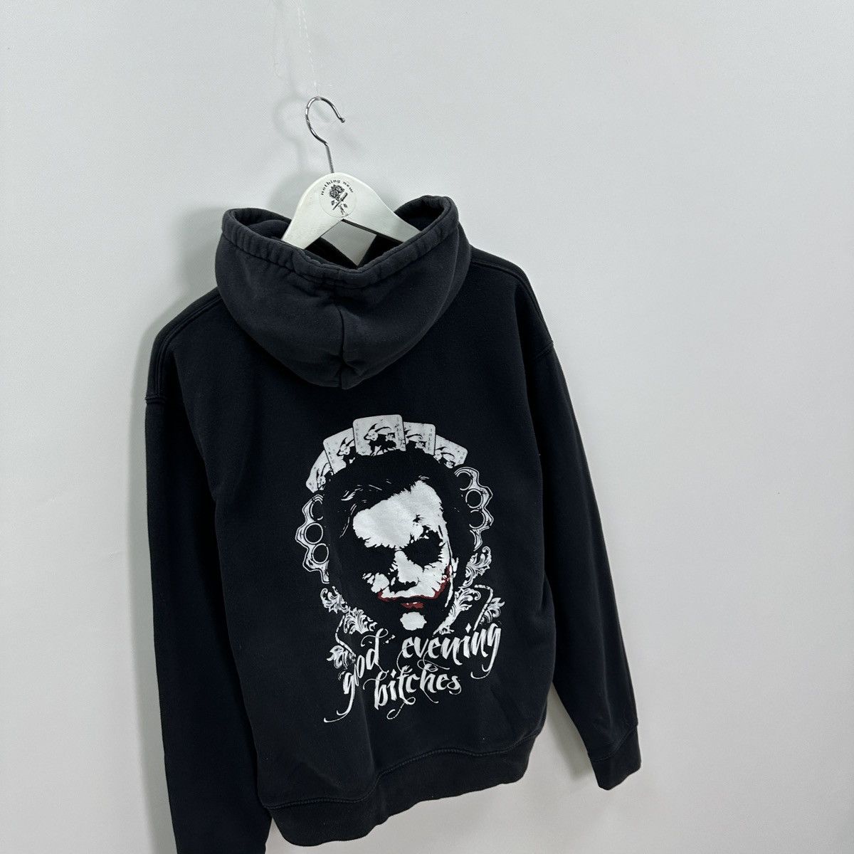 DC Comics Vintage 00s Joker Good Evening Bitches Pain hoodie y2k life Size US M / EU 48-50 / 2 - 4 Thumbnail