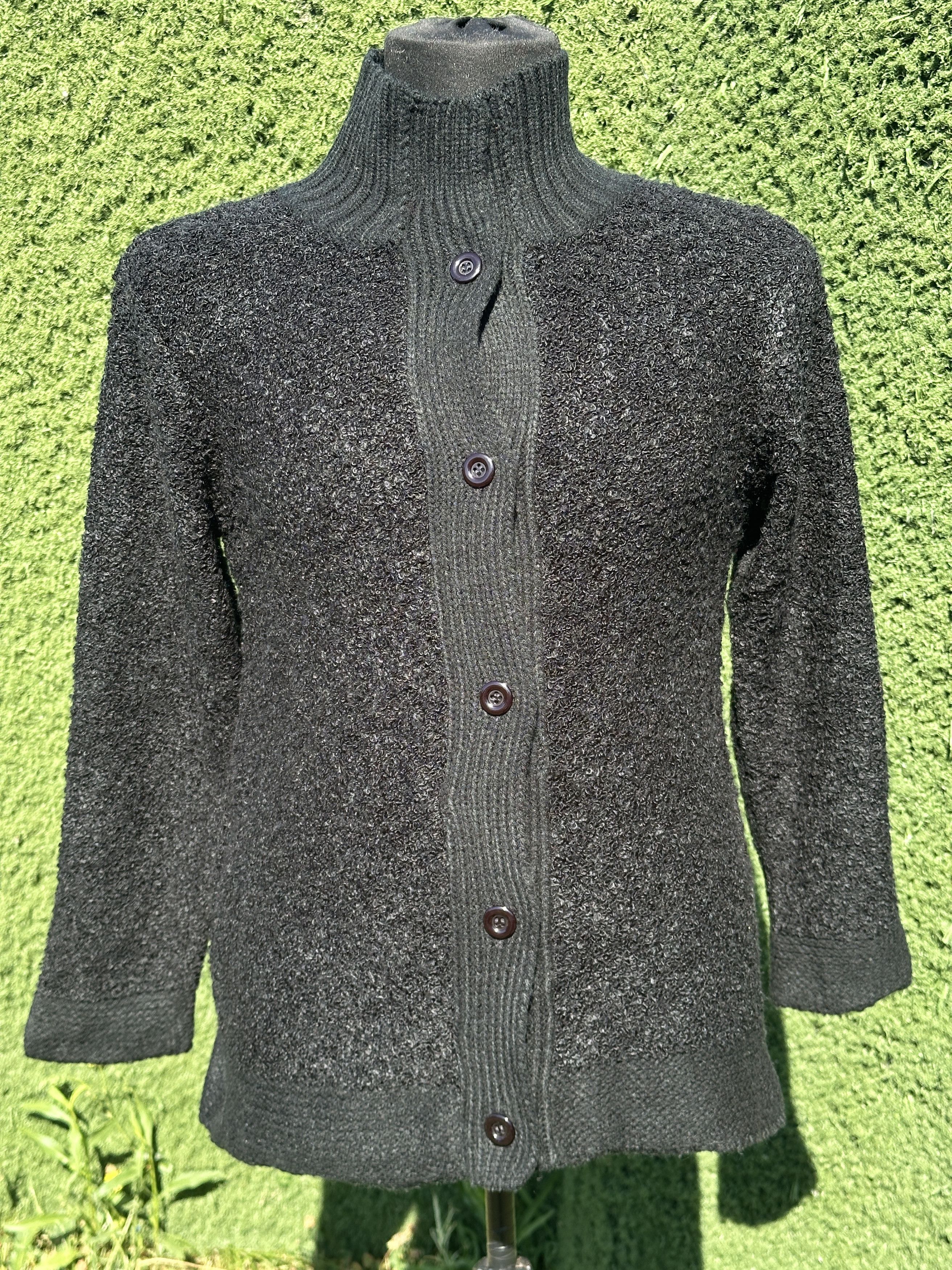 eskandar Eskandar O/S Merino Wool Cashmere Tweed Cardigan One Size Size ONE SIZE - 1 Thumbnail