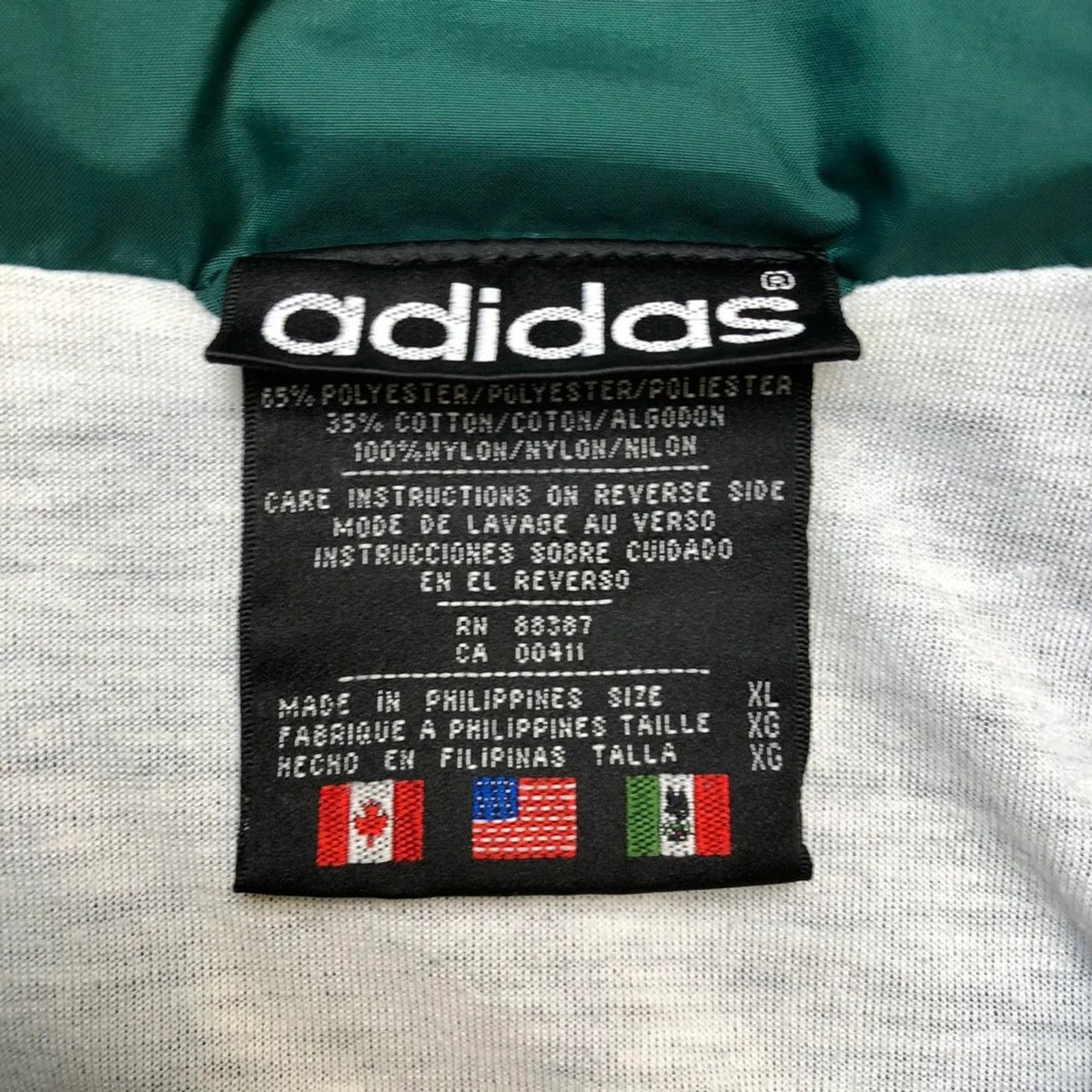 Adidas × Vintage Adidas Jacket XL Stripe Spell Out Full Zip 90s Windbreaker Size US XL / EU 56 / 4 - 7 Thumbnail