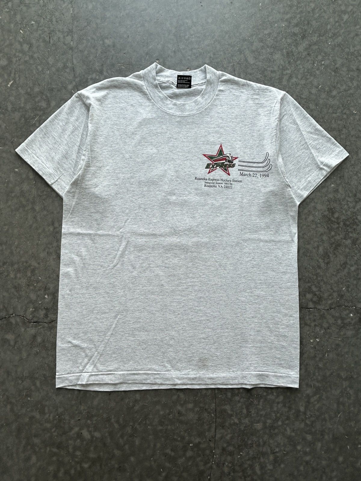 Fruit Of The Loom Vintage 90s Roanoke Express USA Olympics x USPS Promo Tee Size US L / EU 52-54 / 3 - 4 Thumbnail