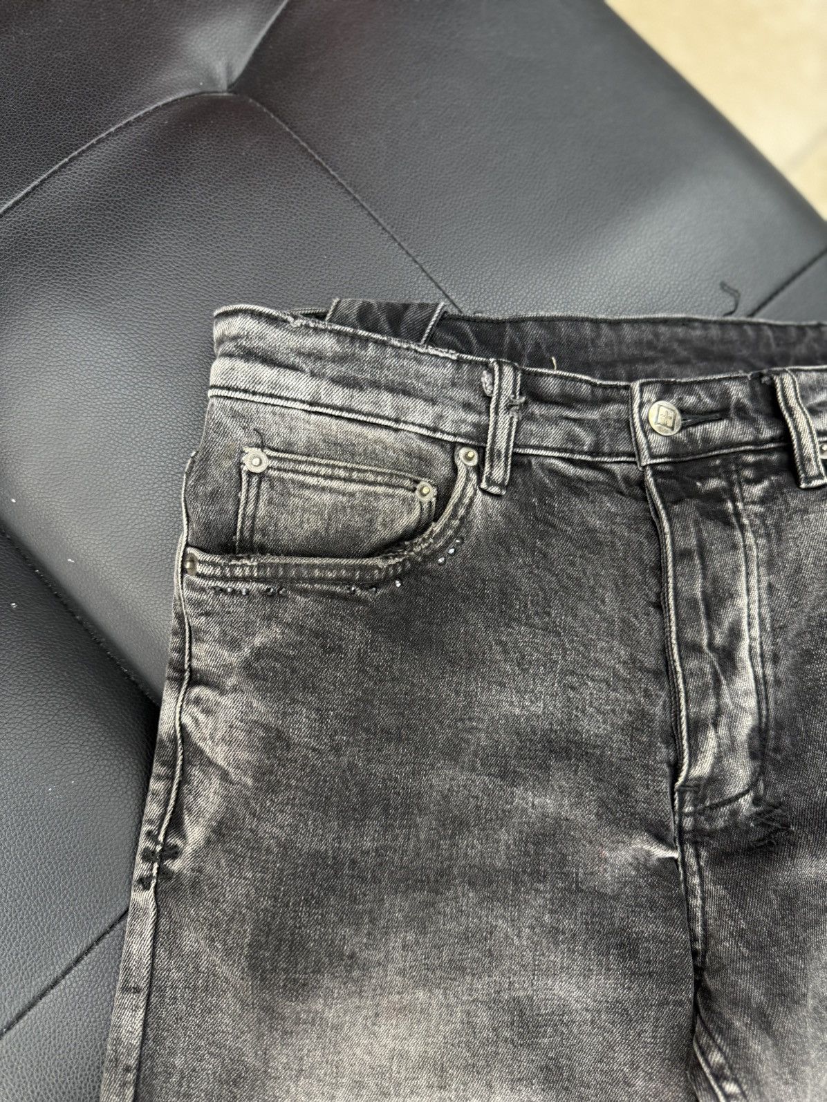 Ksubi Ksubi Grey Stone Skinny Jeans Size 31 Size US 31 - 12 Thumbnail