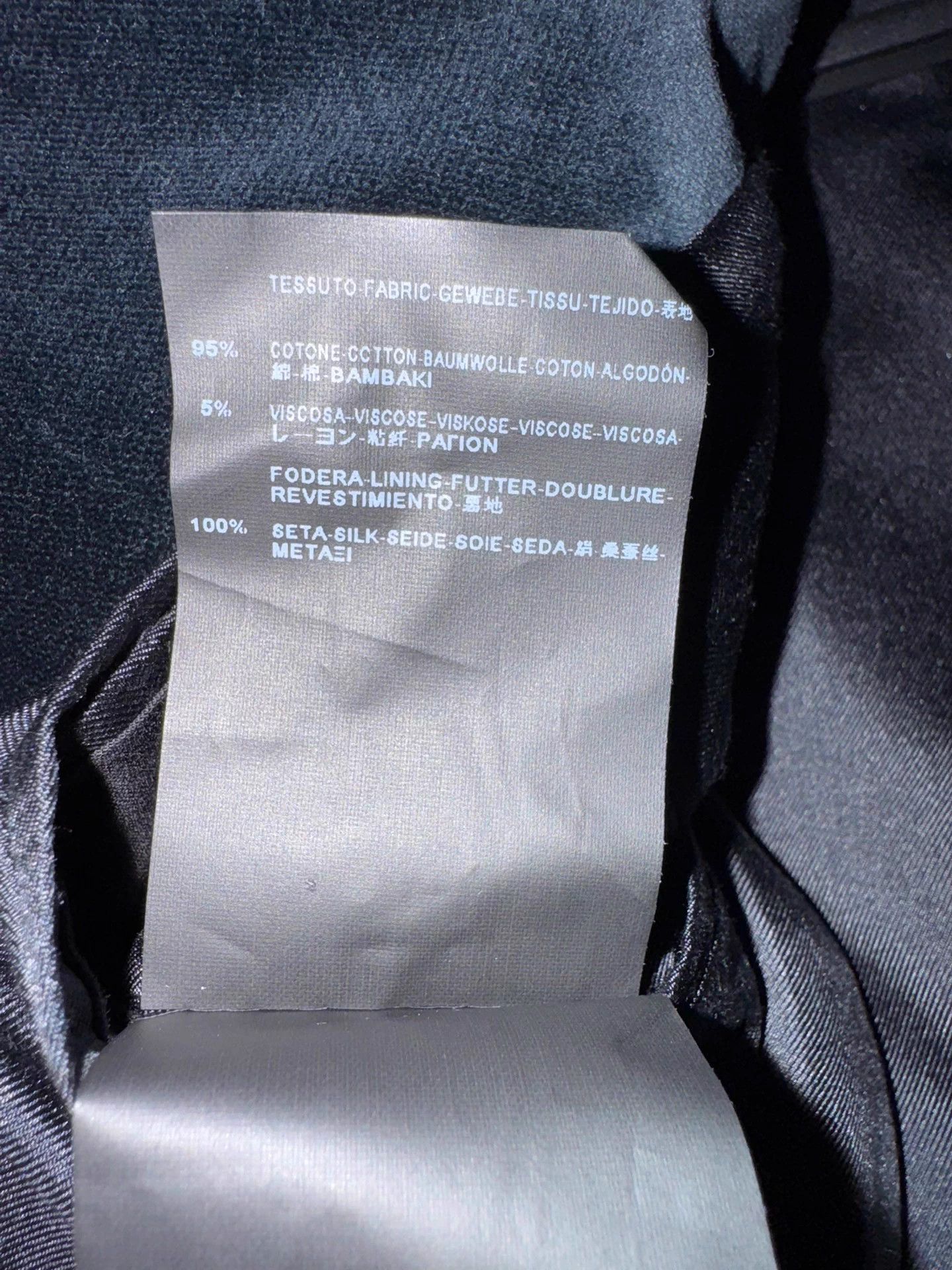 Saint Laurent Paris Saint Laurent SLP men's Ink Blue Velvet blazer 52 Size 52L - 6 Thumbnail