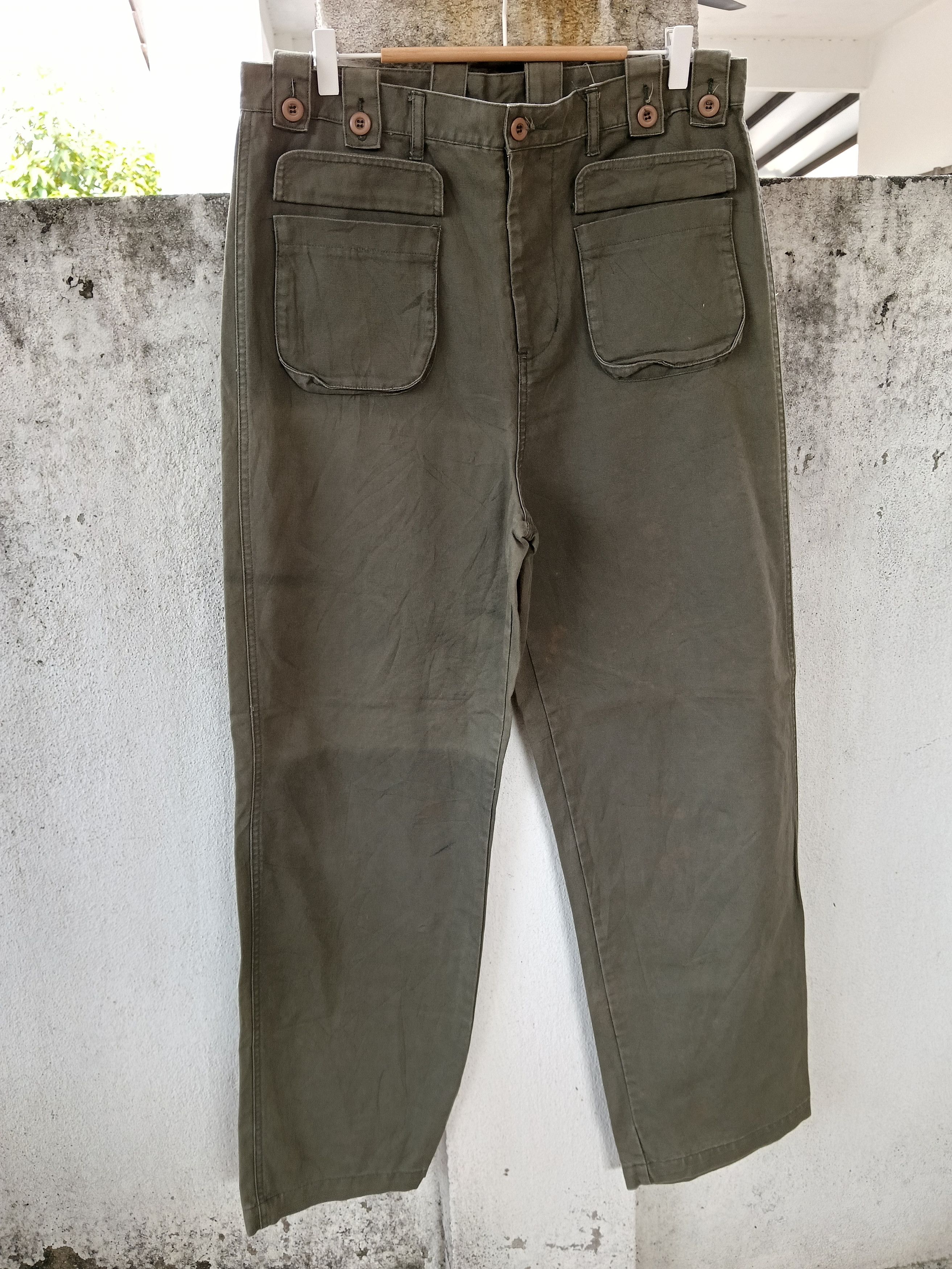 Japanese Brand 💥Japanese Brand Yokohama Staff Loose Pants 💥 Size US 35 - 3 Thumbnail