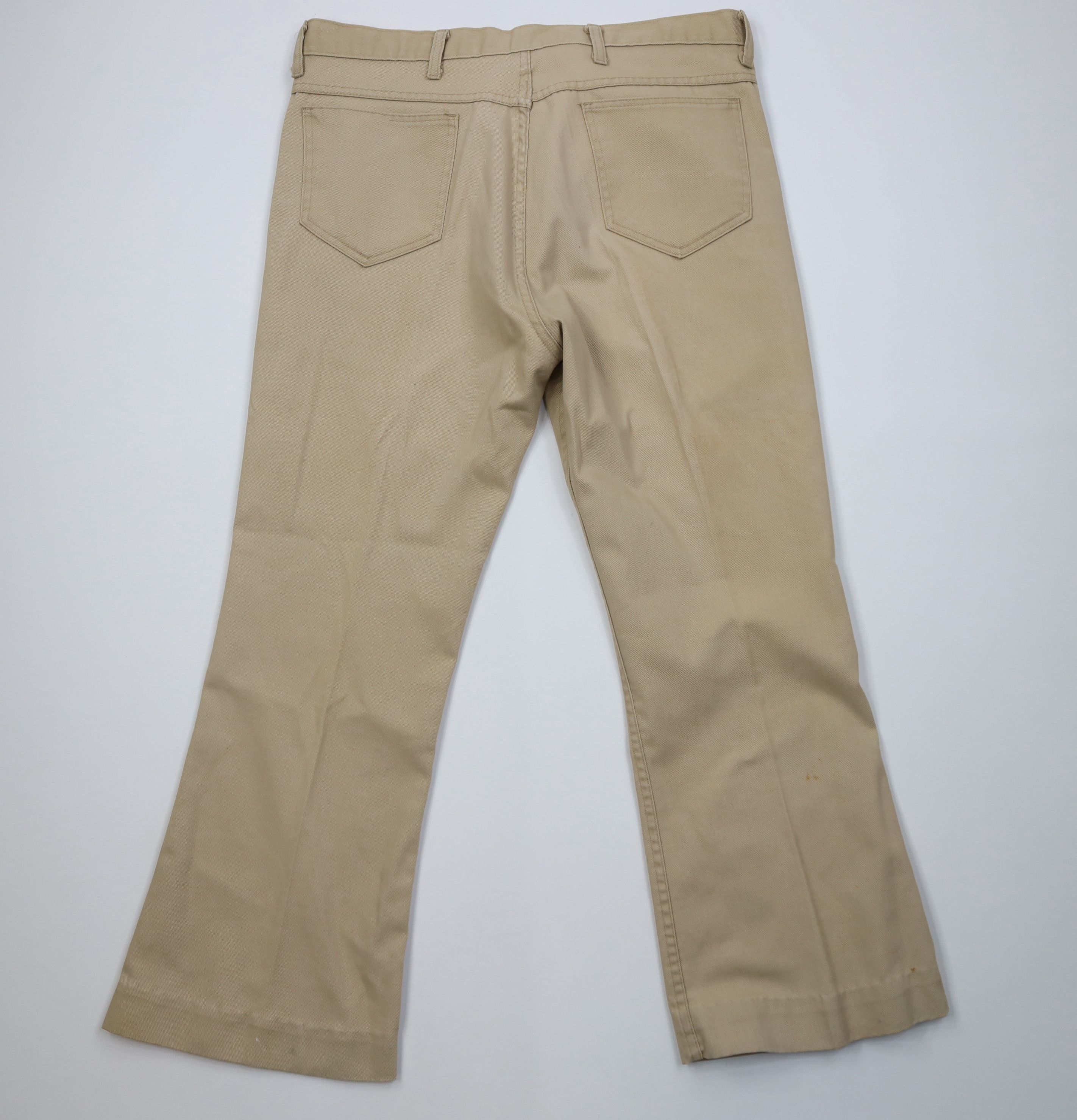 Vintage Vintage 70s Streetwear Wide Leg Bell Bottoms Twill Jeans USA Size US 38 / EU 54 - 10 Thumbnail