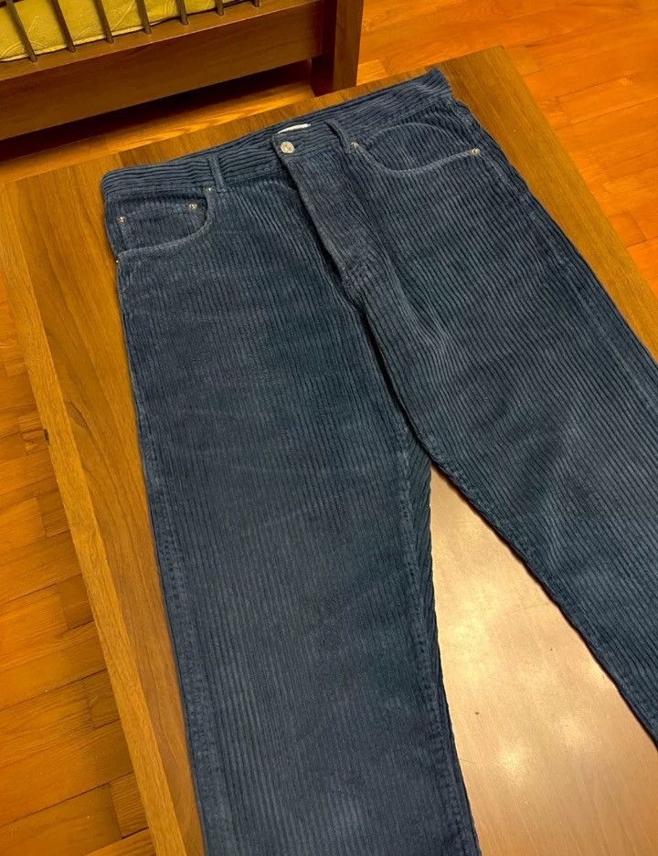 Dior Dior 20ss dark blue corduroy leg pants2410-Nextarrow Size US 31 - 4 Thumbnail