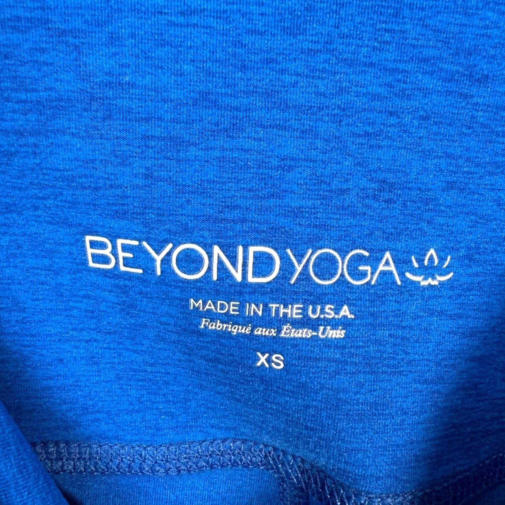 Beyond Yoga Beyond Yoga Womens XS Blue High-Waisted Biker Shorts Athletic Made In USA Shirt/Bottom? Size 26" / US 2 / IT 38 - 3 Thumbnail