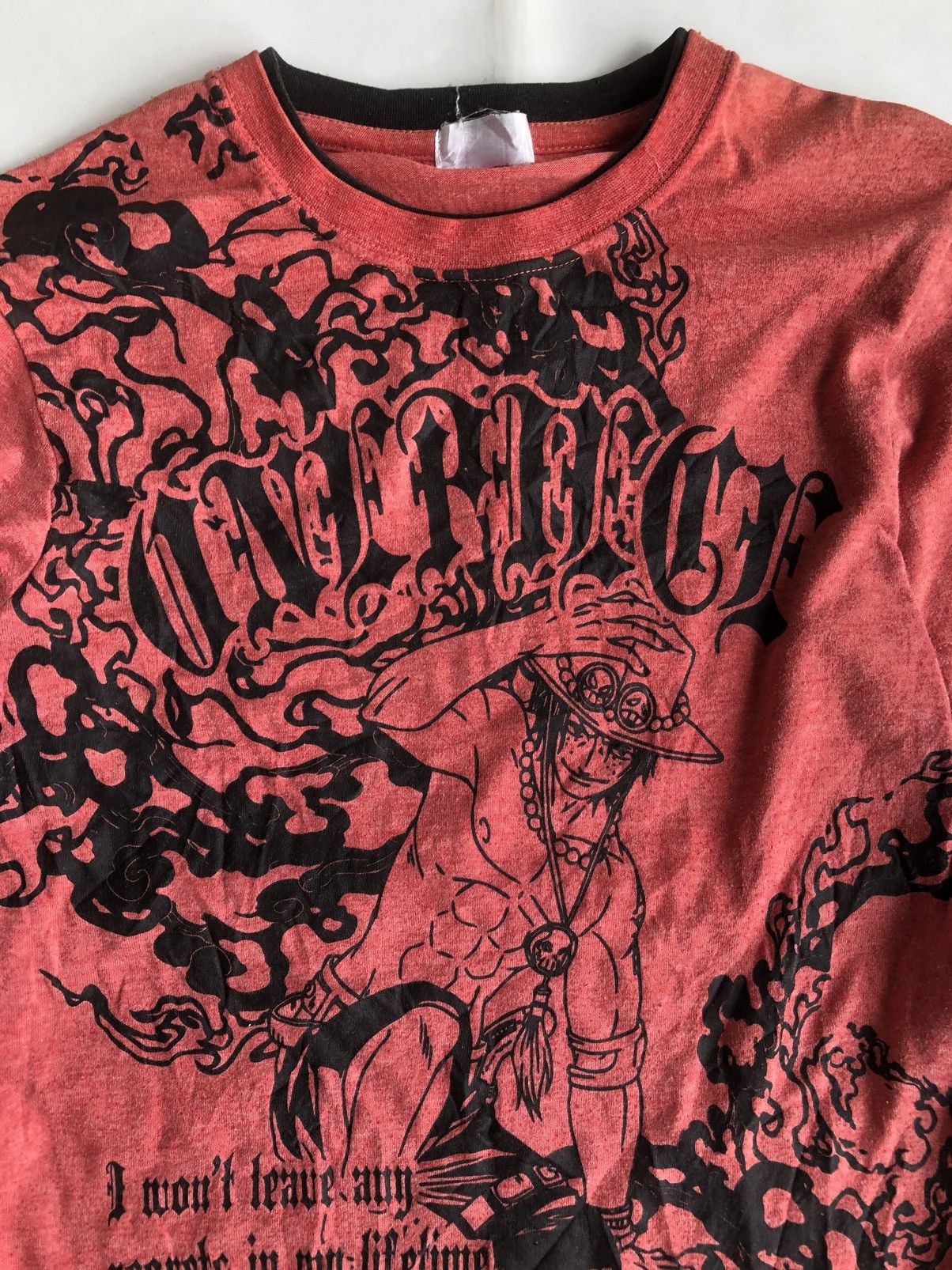 Anime Poem One Piece Hiken No Ace Double Layer Tee Size US M / EU 48-50 / 2 - 5 Thumbnail