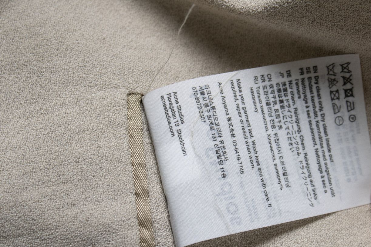 Acne Studios Acne studios, Beige linen blazer Size S / US 4 / IT 40 - 8 Thumbnail