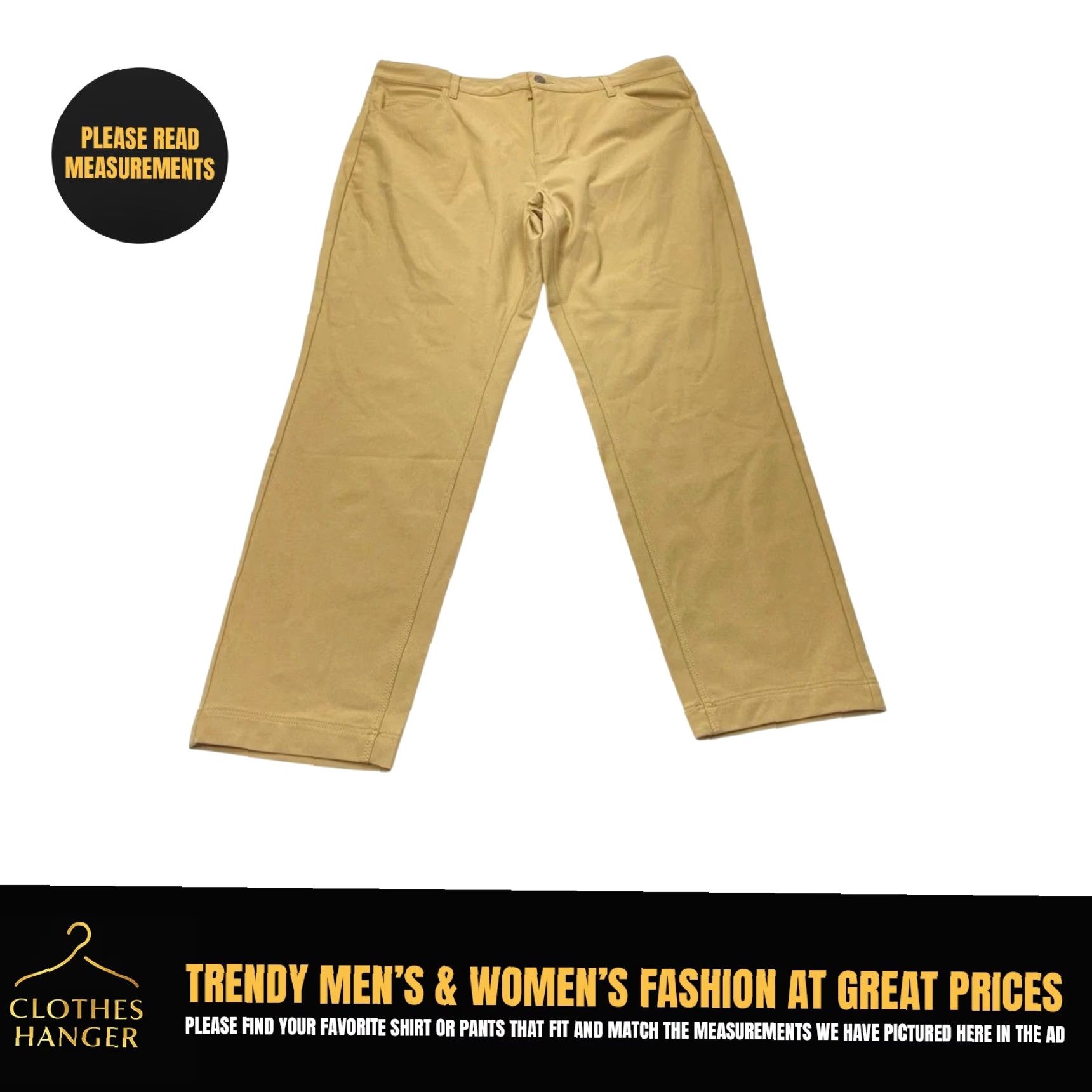Fabletics Fabletics The Don 5 Pocket Pants Mens Size 36x30 Beige Classic Fit 8486 Size US 36 / EU 52 - 2 Thumbnail