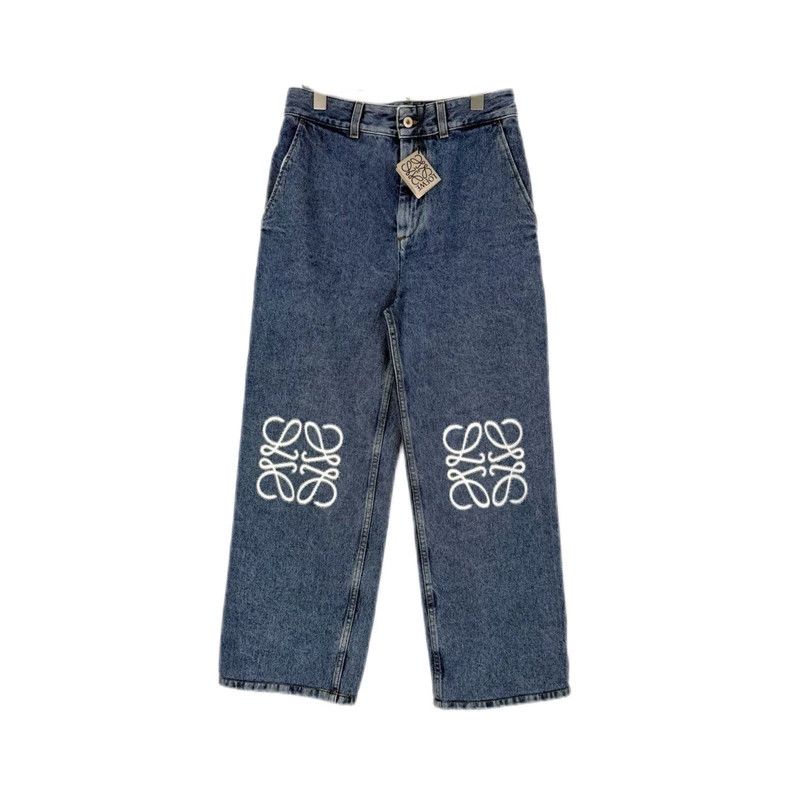 Loewe LOEWE Blue washed knee logo jeans Size 42" / US 20 - 1 Thumbnail