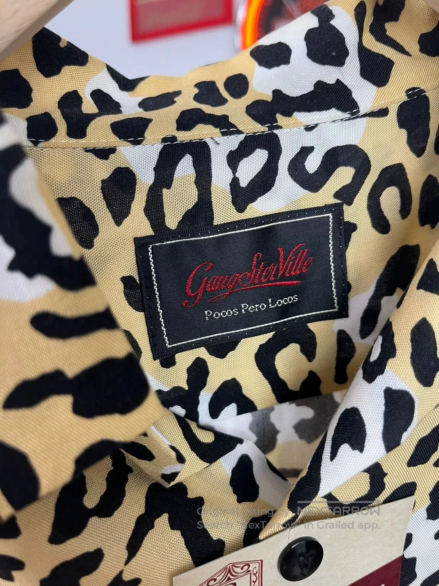 Japanese Brand Gangsterville Leopard Print Long Sleeve Shirt. Size US M / EU 48-50 / 2 - 3 Thumbnail